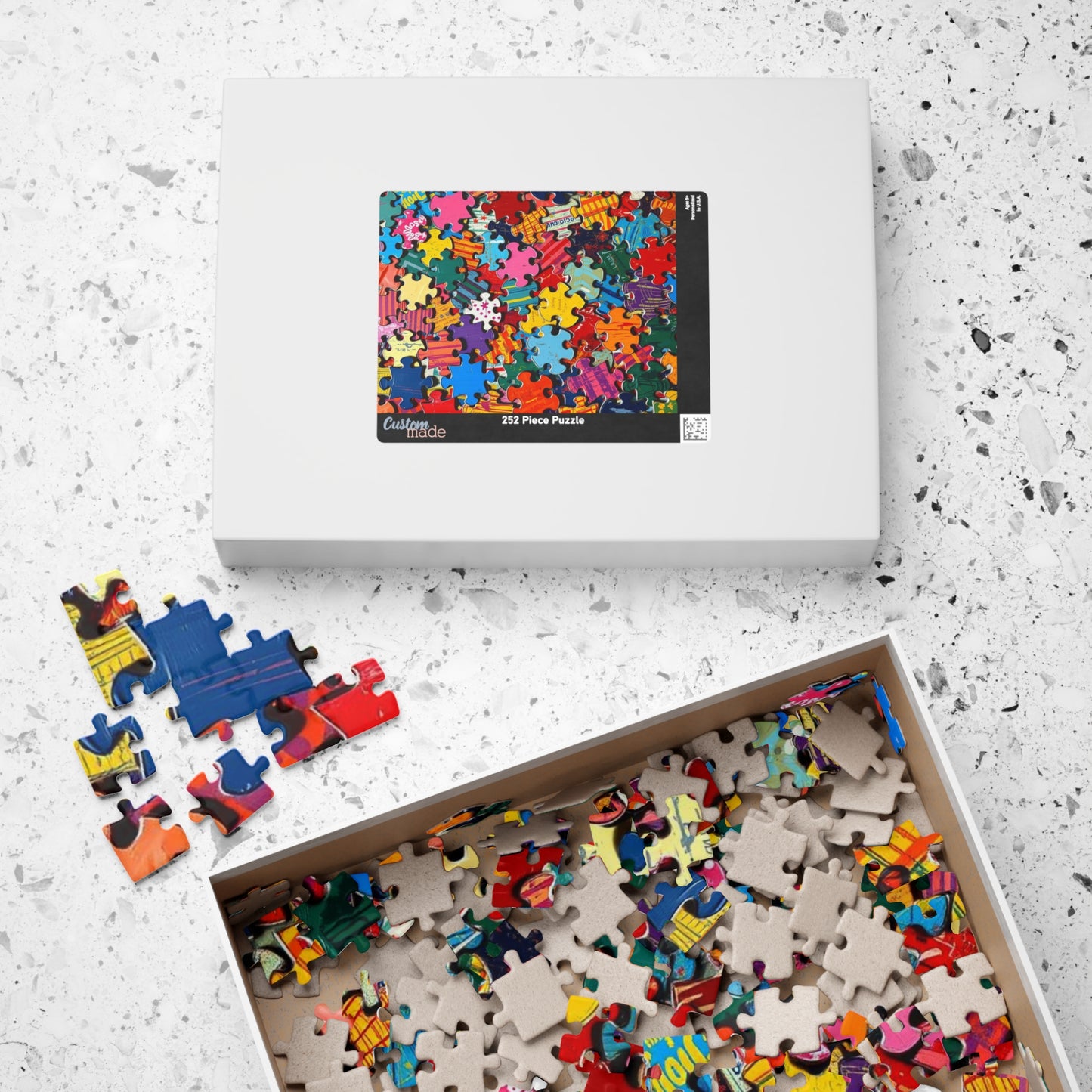 Chaotic Puzzle Piece Jigsaw Puzzle, Challenging Collage Art Game Ideal for Family Bonding Time, Adult Solo Fun, Friend Gift for Puzzle Lover Puzzle The Puzzle Chest
