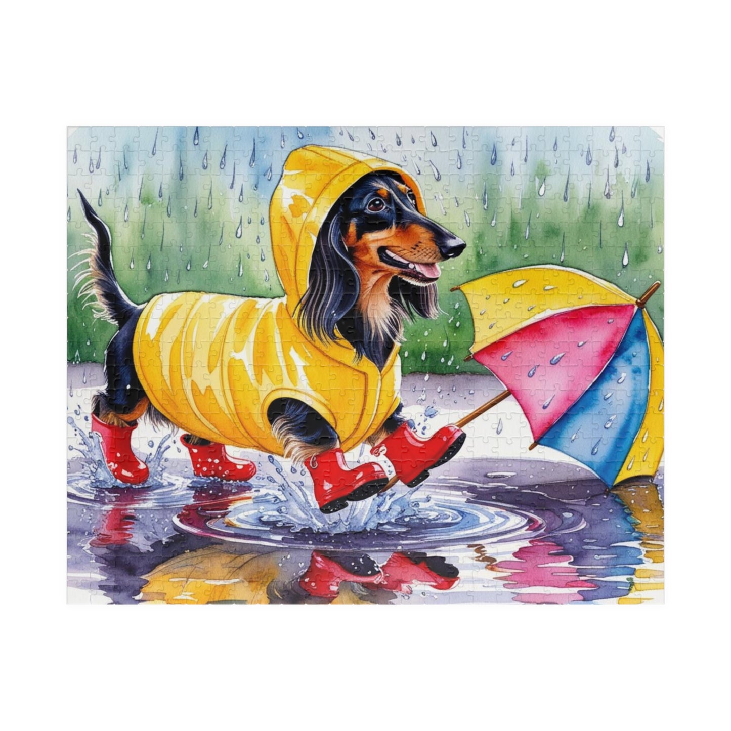 Dachshund Jigsaw Puzzle for Adults, 110/252/520/1014-Piece, Perfect for Dog Lovers, Family Fun, Gifts, Rainy Day Play, Pet-Themed Decor 520 pcs (Horizontal) Puzzle The Puzzle Chest