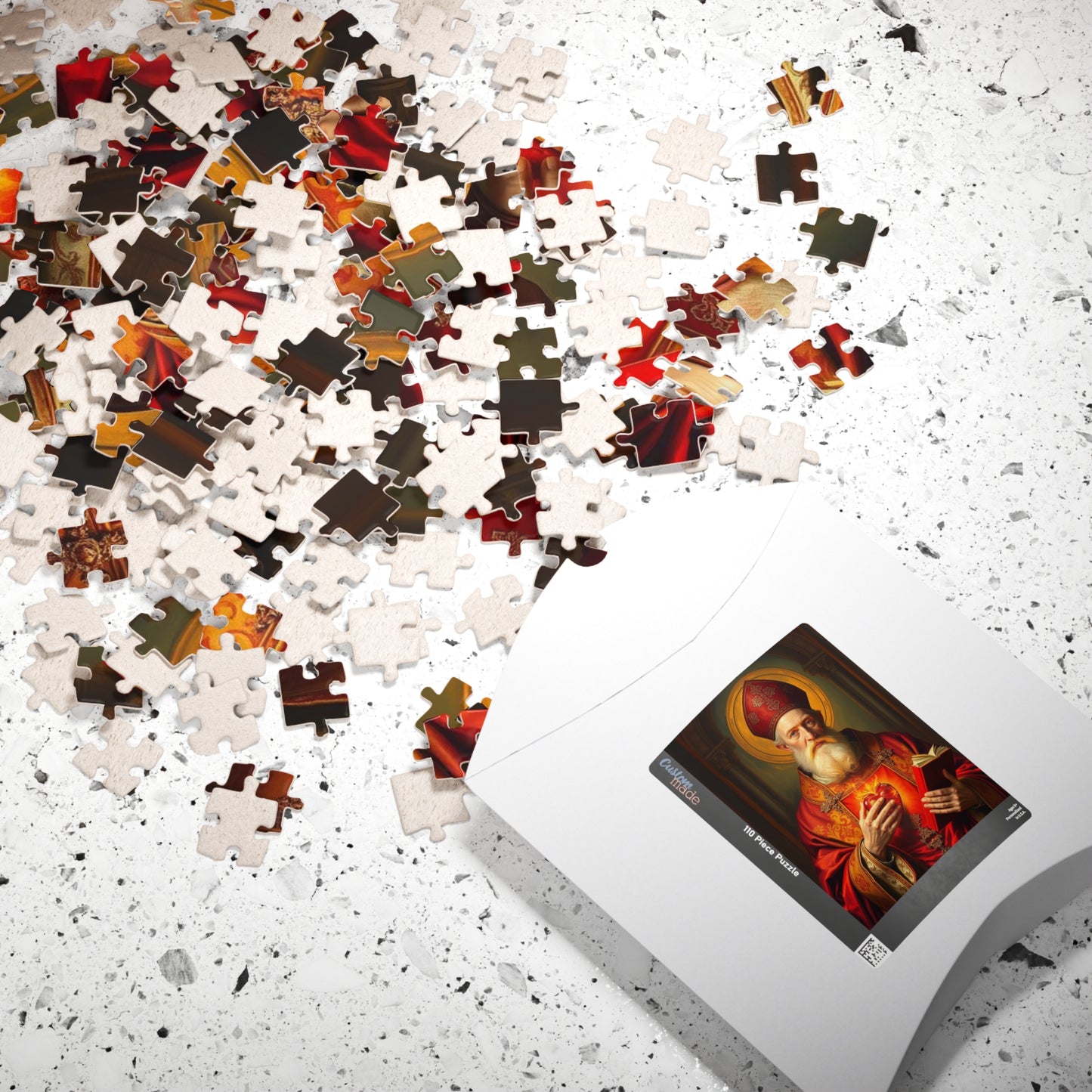 Saint Augustine Jigsaw Puzzle for Adult, Religious Gift for Catholics, Spiritual Home Entertainment, Mindful Faith-Based Fun Family Activity Puzzle The Puzzle Chest
