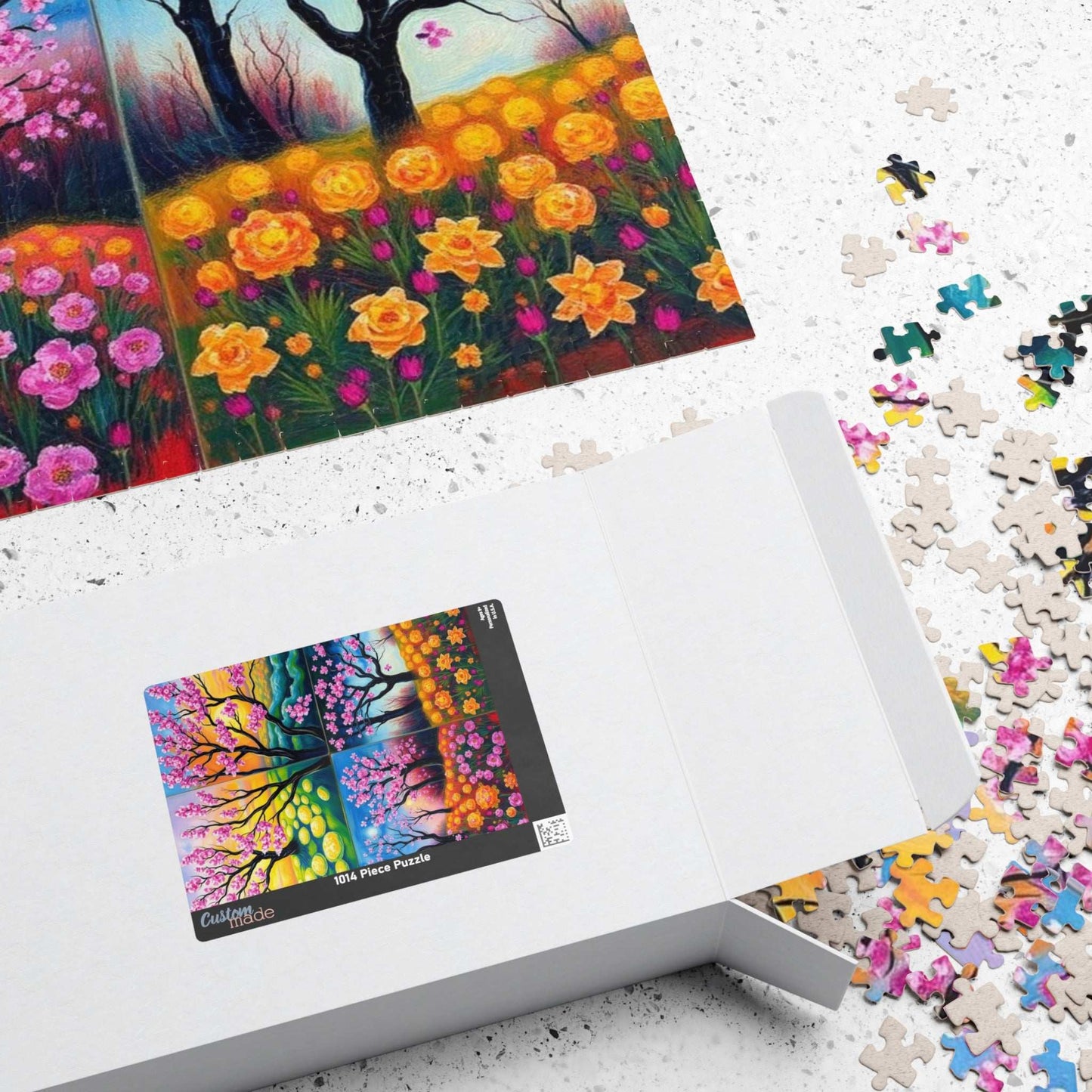 Four-Quadrant Landscape Puzzle - Nature Themed Collage Jigsaw for Adults, Ideal for Family Bonding, Mental Exercise, Gift for Friends Puzzle The Puzzle Chest