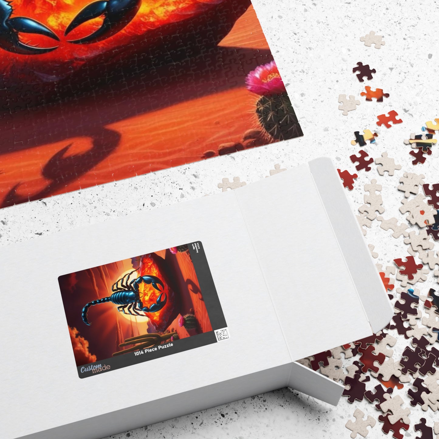 Scorpion Art Puzzle - Scorpio Zodiac Sign Jigsaw Game, Nature Inspired Fun, Gifts for Puzzle Lover, Mindfulness Activity, Home Entertainment Puzzle The Puzzle Chest