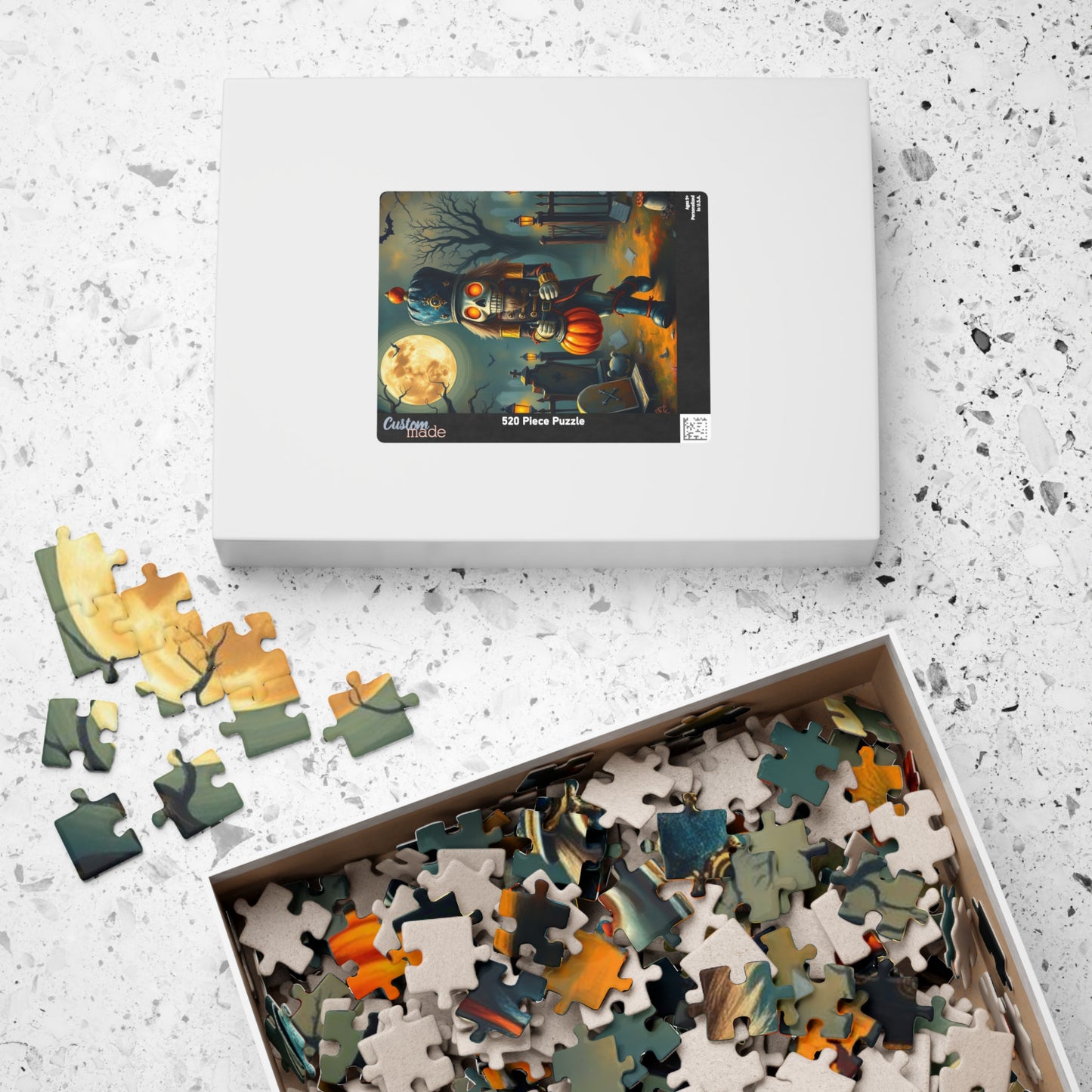 Nutcracker Midnight March - Spooky Halloween Puzzle, 110, 252, 520, 1014-piece Jigsaw Fun Family Activity, Holiday Birthday Gift for Friend