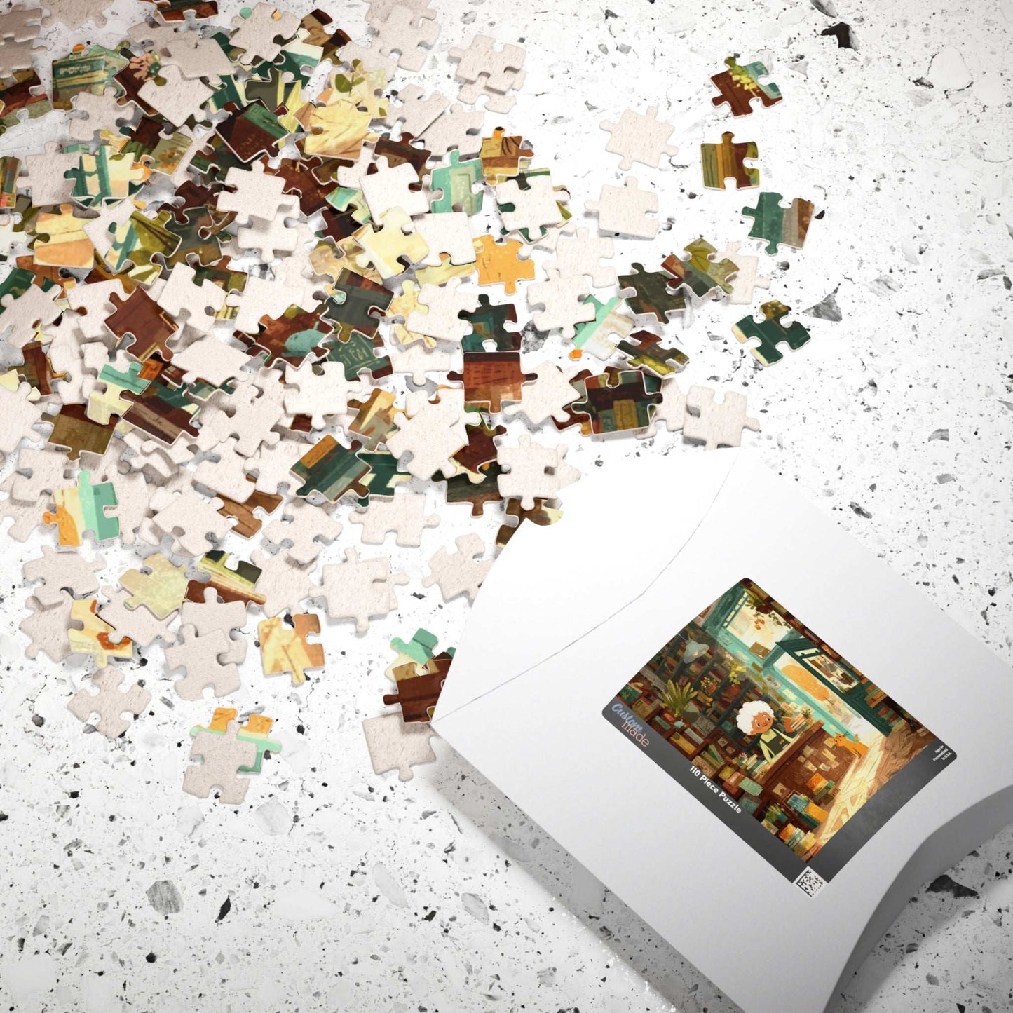 The Reading Nook Puzzle - Cartoon Cozy Bookstore Jigsaw Game for Adults, Best Gift for Book Lovers, Family Game Night Puzzle The Puzzle Chest