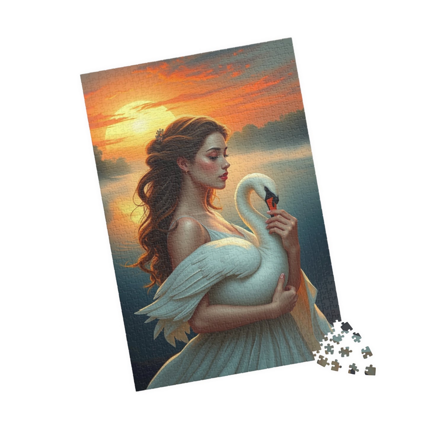 Elegant Swan Puzzle - 110, 252, 520, 1014-Piece, Perfect for Family Game Night, Gift for Puzzle Lovers, Home Entertainment, Art Lover's Gift Puzzle The Puzzle Chest