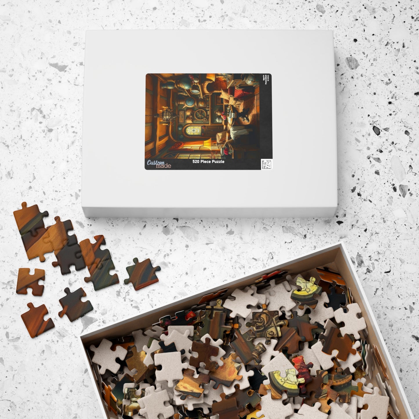 Steampunk Cozy Home Puzzle - 110, 252, 520, 1014-piece, Relaxing Game, Home Decor, Family Activity, Gift for Puzzle Lovers Puzzle The Puzzle Chest