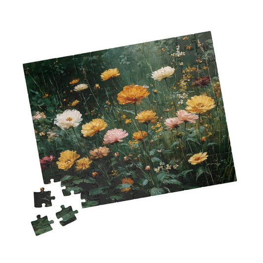 Floral Jigsaw Puzzle Game Perfect for Nature Lovers, Family Fun, Gifts, Home Decor, Brain Teaser 110 pcs (Horizontal) Puzzle The Puzzle Chest