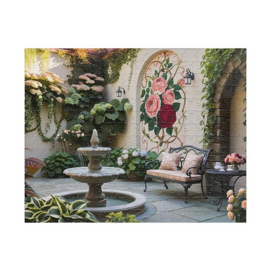 Vintage Garden Roses Puzzle, Relaxing Indoor Activity, Perfect Gift for Puzzle Lovers, Home Decor, Family Game Night, 110 252 520 1014-piece 252 pcs (Horizontal) Puzzle The Puzzle Chest
