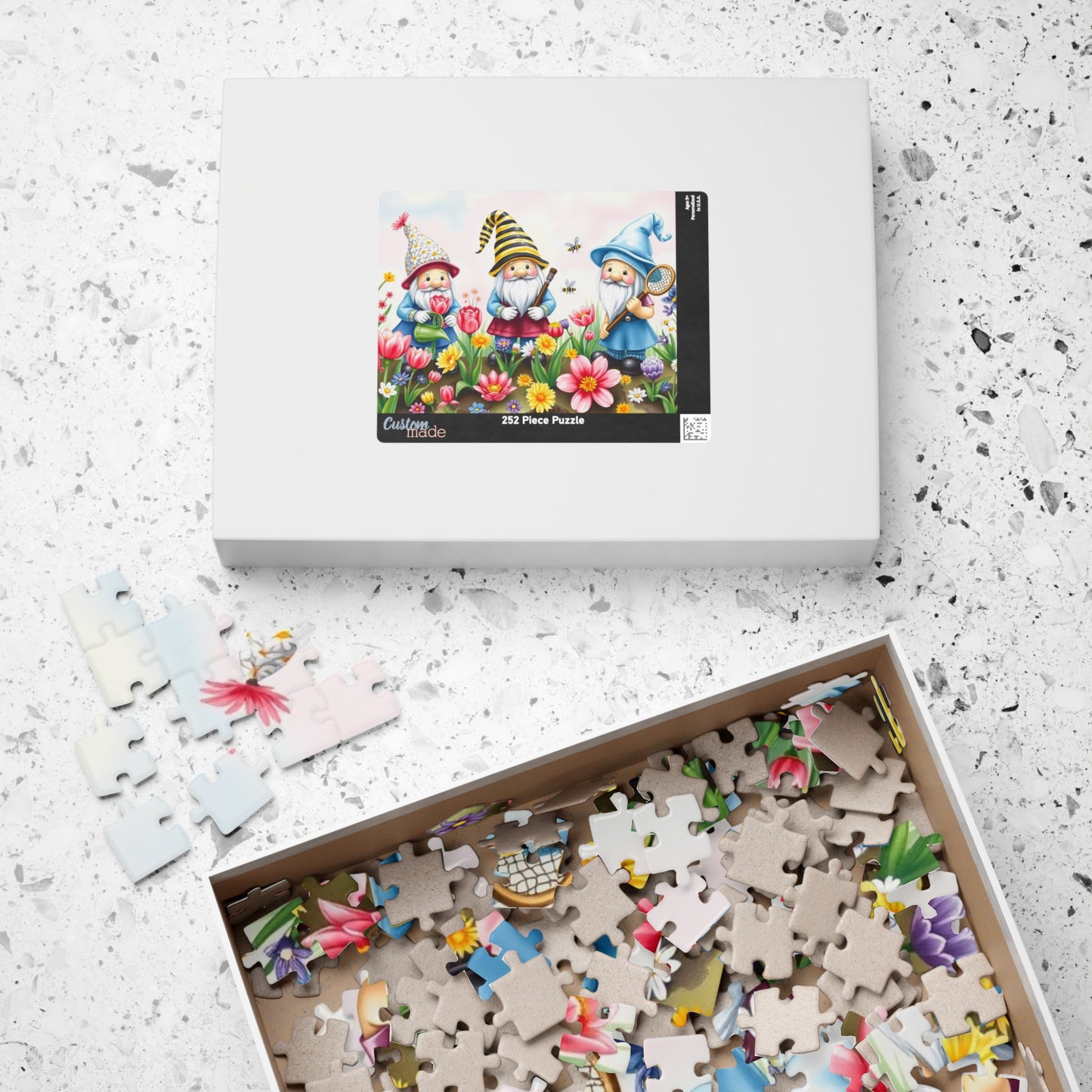 Spring Garden Gnome Puzzle - Mythical Creature Jigsaw Game Puzzle The Puzzle Chest
