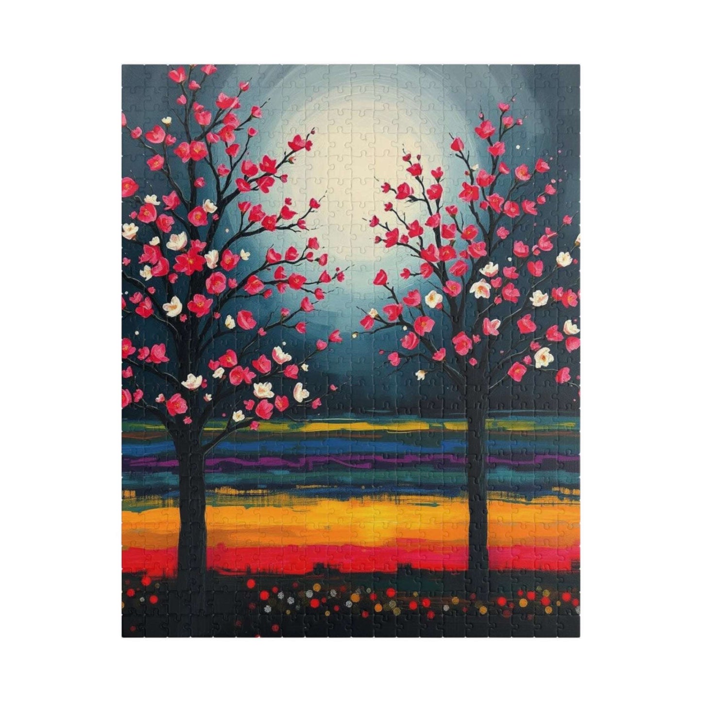 Colorful Landscape Jigsaw Puzzle, Home Activity, Gift for Nature Lover and Friends, Family Game Night Brain Teaser, Unique Wall Art 520 pcs (Vertical) Puzzle The Puzzle Chest