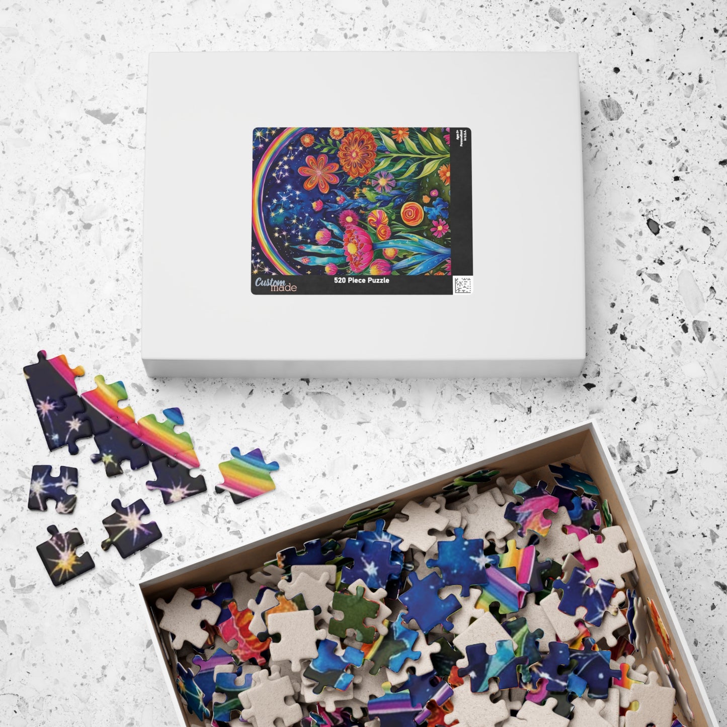 Trippy Puzzle, Glow in the Dark Garden, Otherworldly Hues Jigsaw Puzzle Game for Adults, Mind-Bending Design for Puzzle Lover, Enthusiasts Puzzle The Puzzle Chest