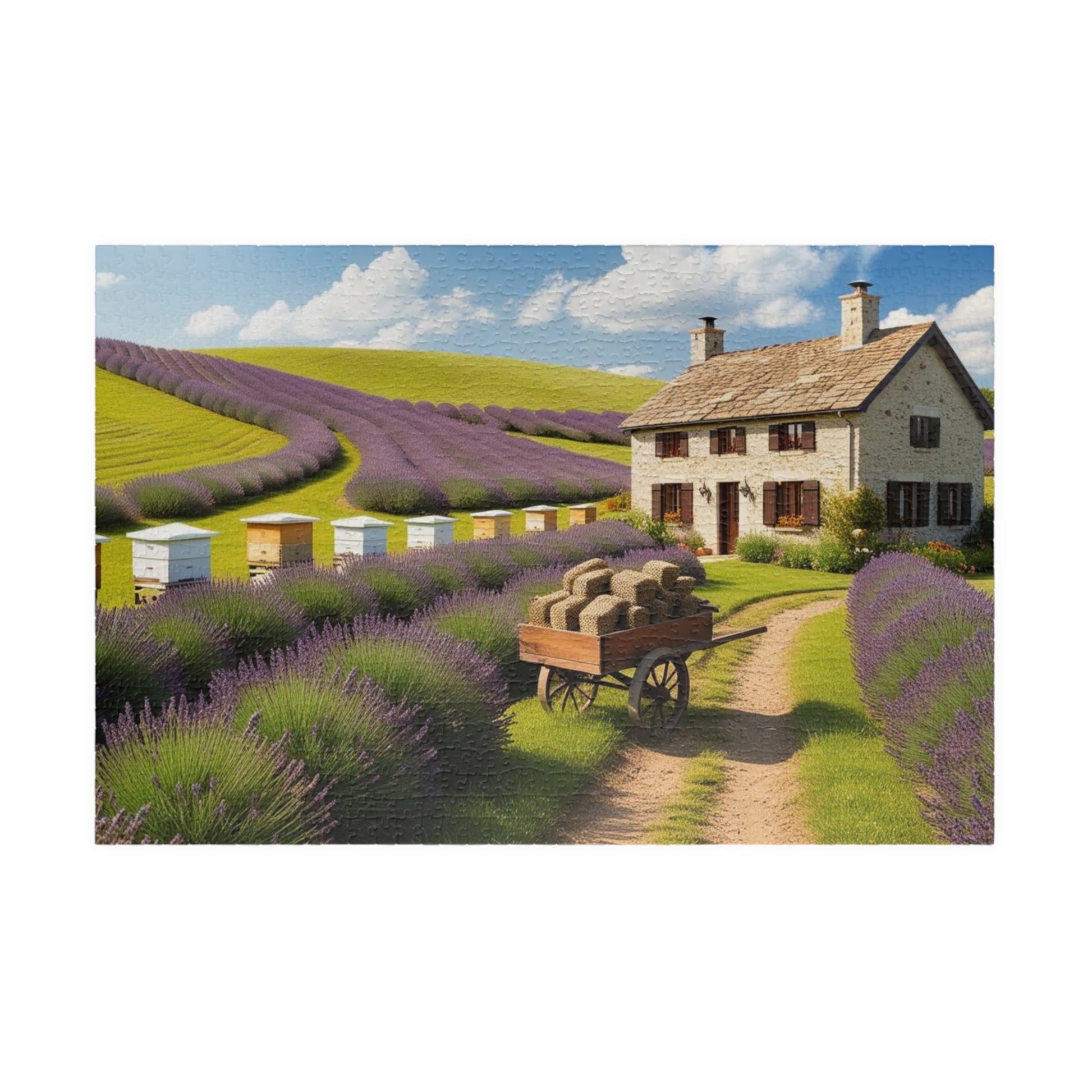 Lavender Farm Landscape Puzzle, Serenity in Each Piece, Perfect for Family Game Night or Solo Fun, Nature Lover Gift, Relaxing Activity 1014 pcs (Horizontal) Puzzle The Puzzle Chest