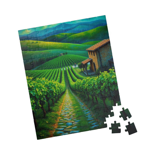 Scenic Vineyard Puzzle - 110 to 1014 Pieces, Perfect Gift for Wine Lovers, Family Game Night, Relaxation, Home Decor Puzzle The Puzzle Chest