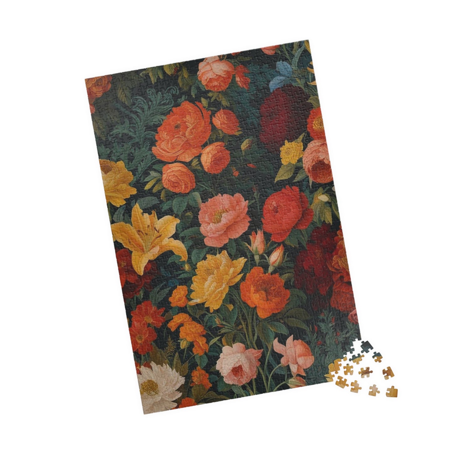 Floral Puzzle Art - A Vibrant 110-1014 Piece Flower Design, Friend Gift for Puzzle Lover, Art Lover, Floral Enthusiasts, Family Game Night Puzzle The Puzzle Chest