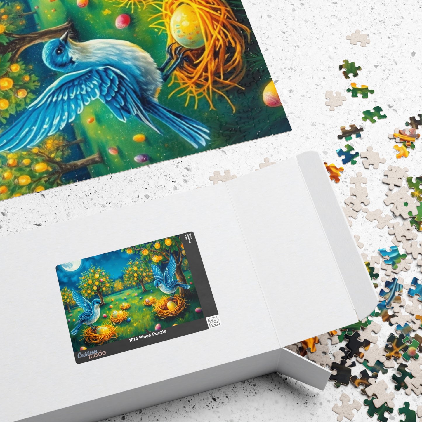 Colorful Easter Nest Jigsaw Puzzle for Adults, Perfect for Family Fun, Solo Entertainment, Mental Exercise, Holiday and Birthday Gifts Puzzle The Puzzle Chest