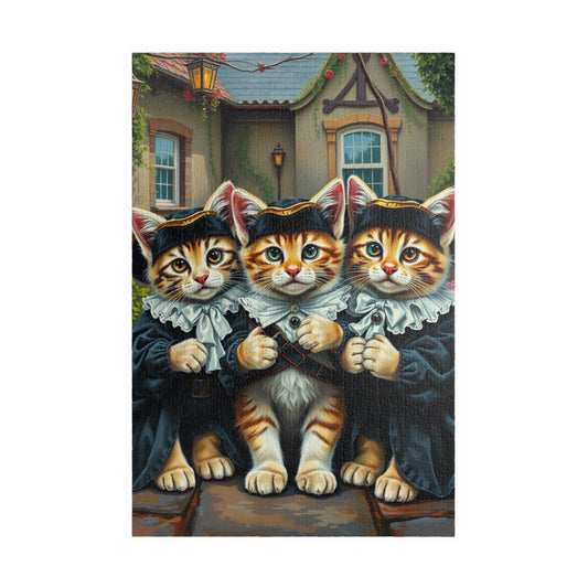 Charming Cat-themed Puzzle, Animal Jigsaw Game, Fun Family Activity, Best Cat Lover Gift 1014 pcs (Vertical) Puzzle The Puzzle Chest