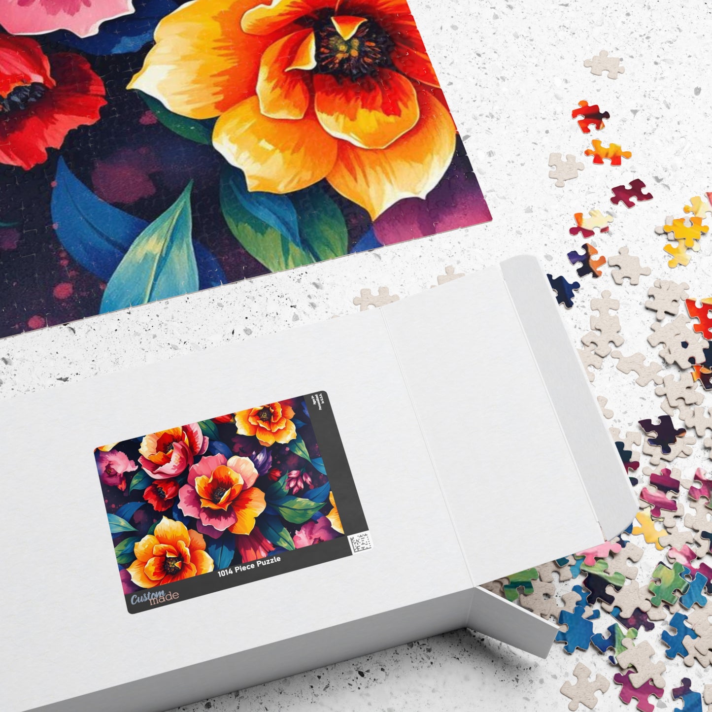 Floral Puzzle Artwork - 110, 252, 520, 1014-piece Jigsaw Games for Family Time, Gift for Friends, Home Entertainment, Art Lovers Puzzle The Puzzle Chest