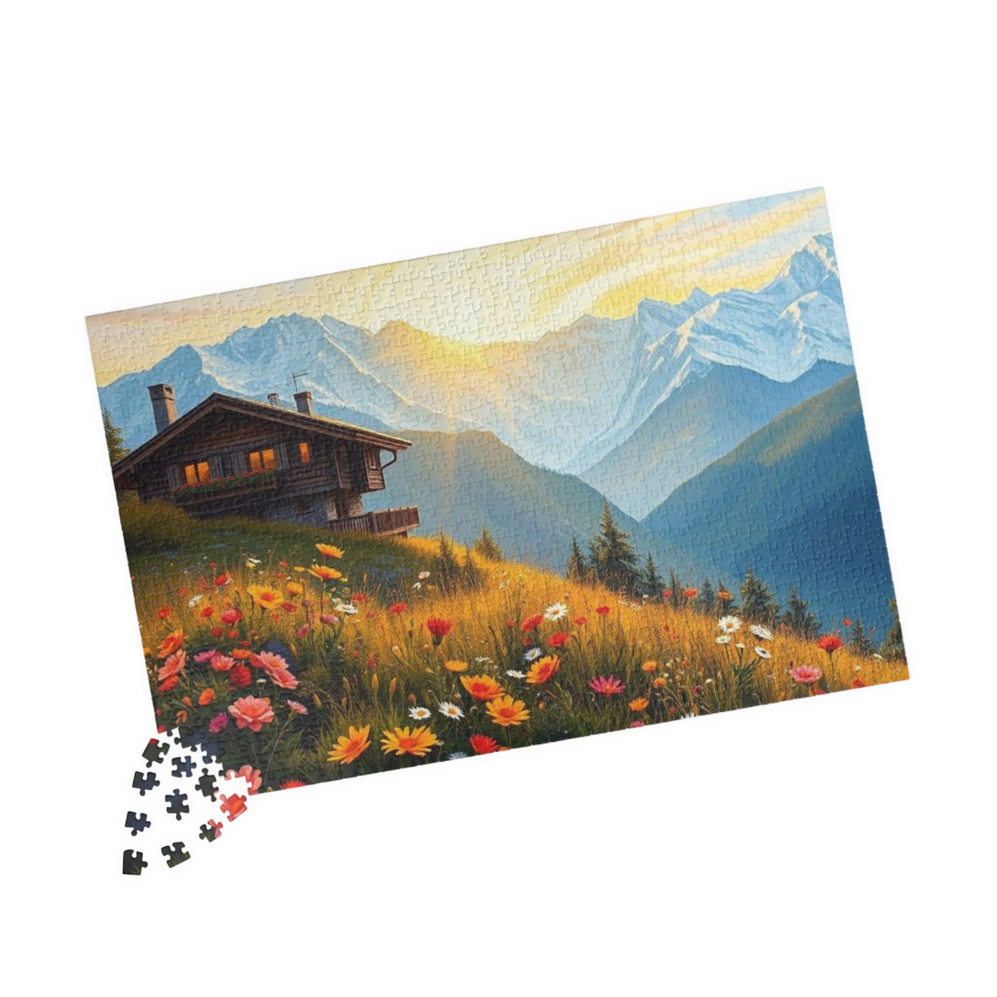 Scenic Mountain Jigsaw Puzzle - 110, 252, 520, 1014-piece, Nature Decor, Gift for Nature Lovers, Family Fun, Indoor Activity Puzzle The Puzzle Chest