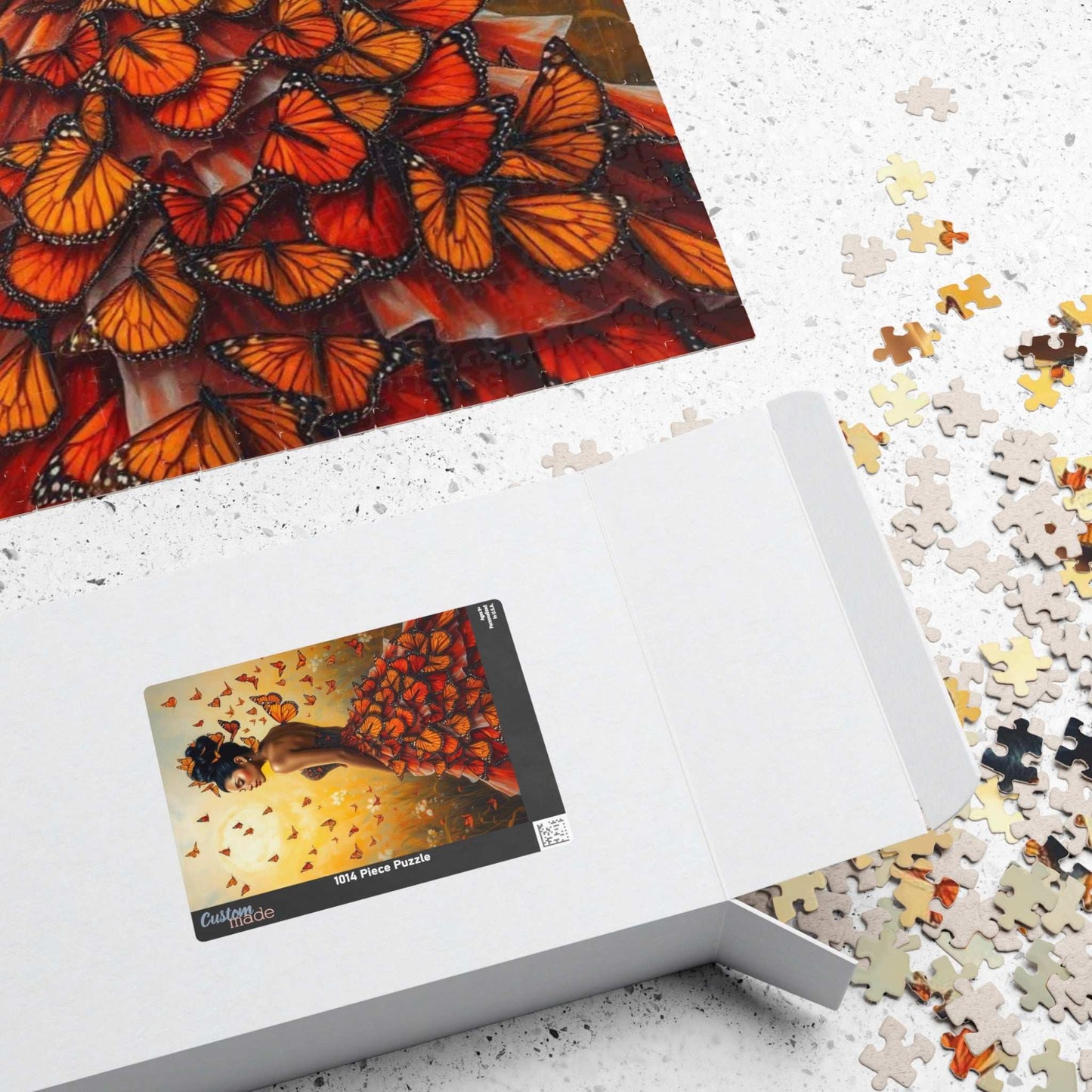 Lady of the Monarch Meadow - Butterfly Fantasy Jigsaw Puzzle