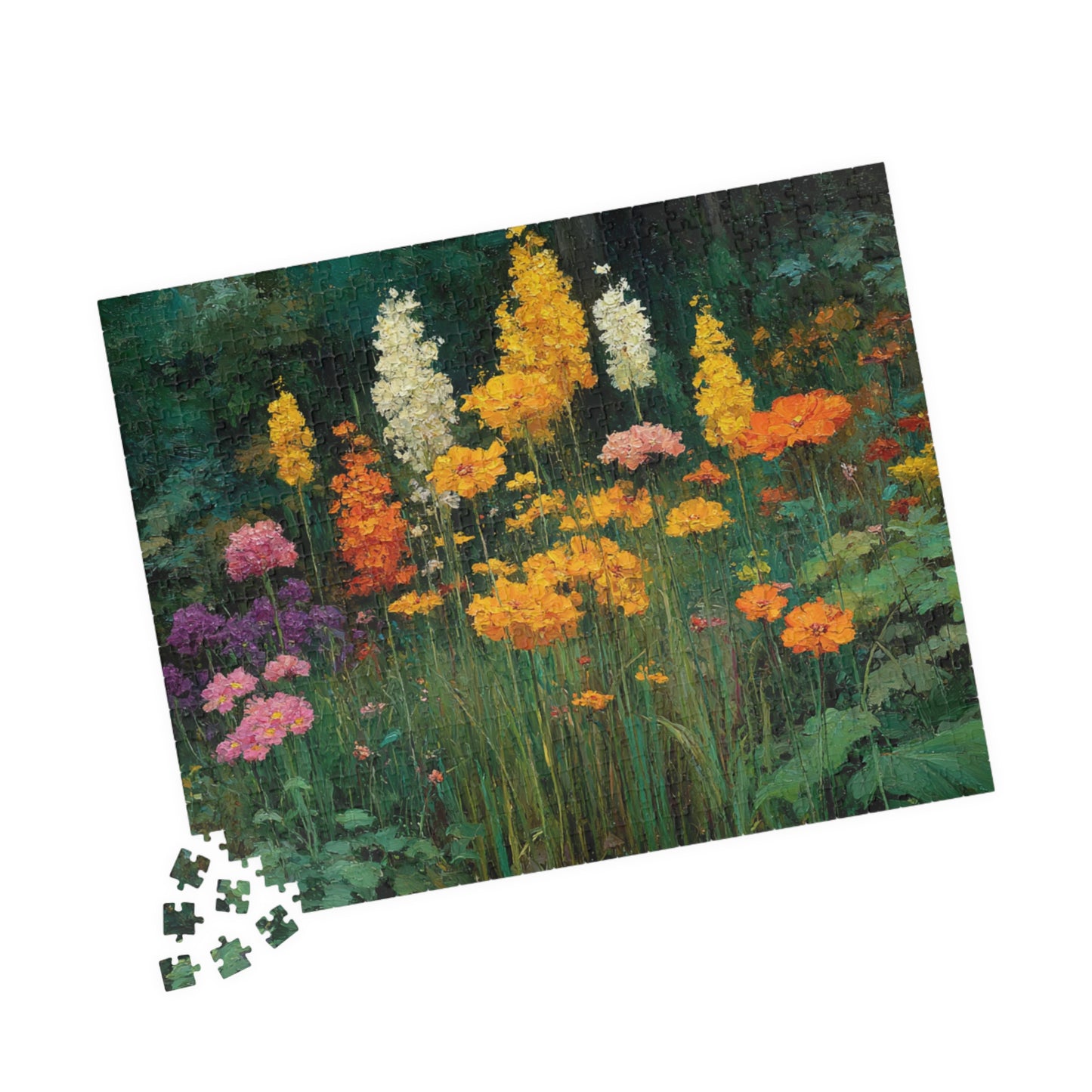Rustic Wildflower Jigsaw Puzzle - Peaceful Meadow Floral Garden, Nature Inspired Game for Family Night, Nature Lovers, Gifts, Brain Teaser