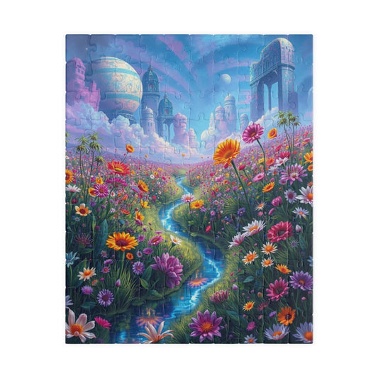 Dreamy Fantasy Landscape Puzzle - 110, 252, 520, 1014-piece, Perfect for Family Game Night, Gifts for Puzzle Lovers, Home Entertainment 110 pcs (Vertical) Puzzle The Puzzle Chest