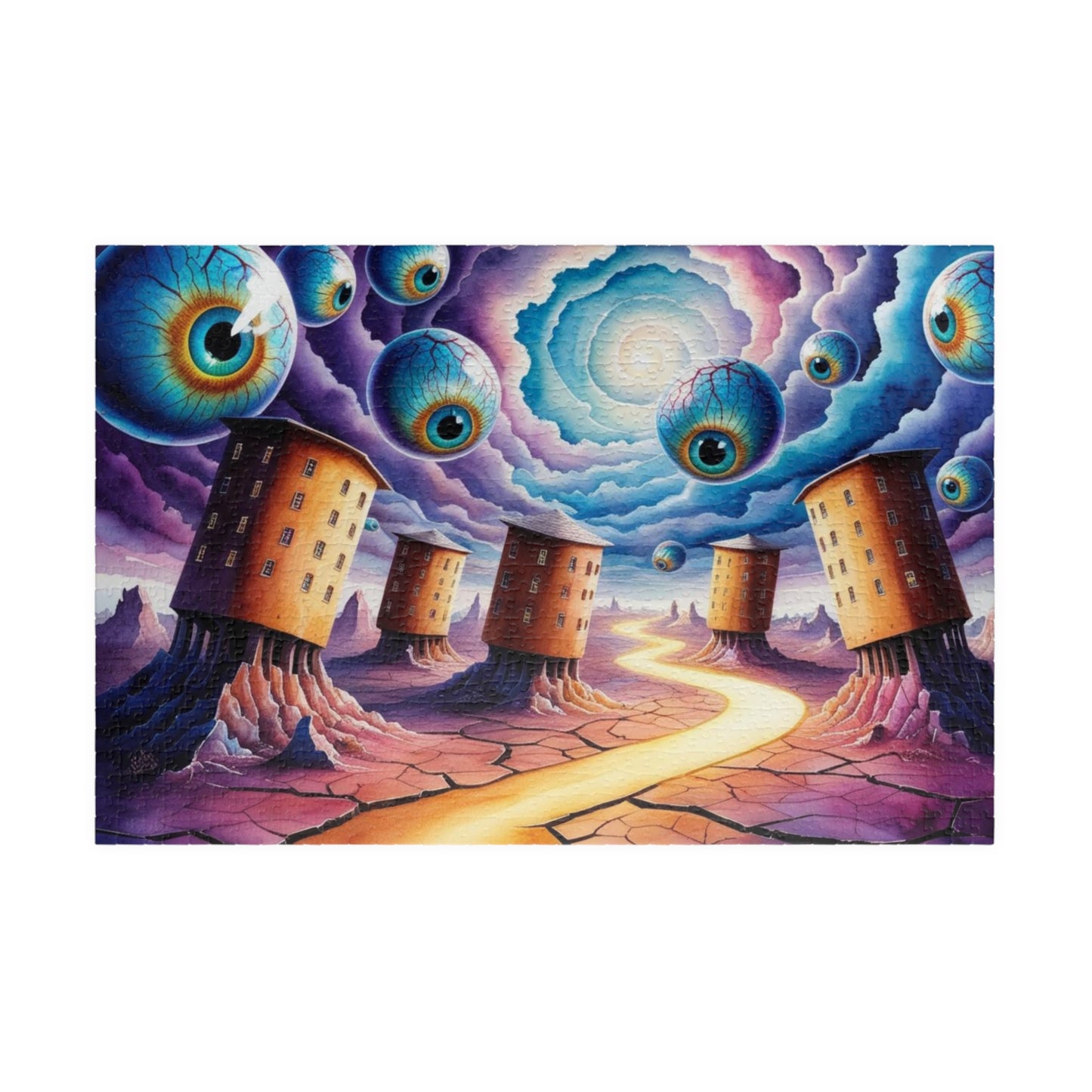 Puzzle, Fantasy Weirdcore Jigsaw for Adults, Surreal Landscape Mind-Bending Game, Interactive Family Activity, Home Entertainment, Hobby 1014 pcs (Horizontal) Puzzle The Puzzle Chest