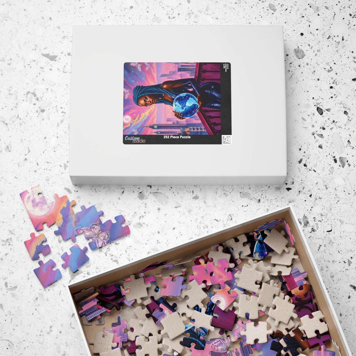 Futuristic African American Woman Art Puzzle - Empowering Black Female Representation, Mindful Activity, Art Lover Gift, Family or Solo Fun Puzzle The Puzzle Chest
