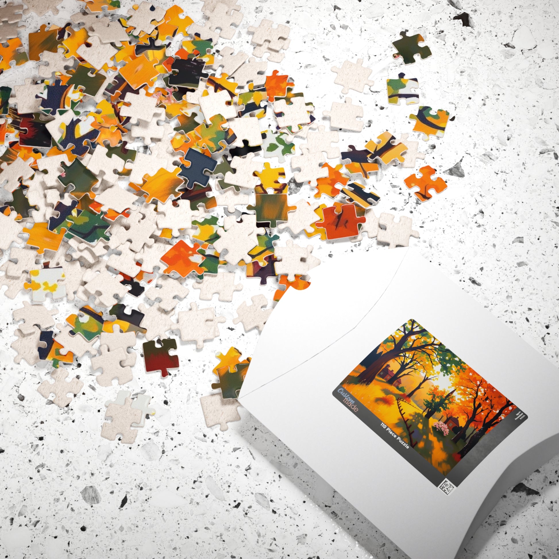 Autumn Sunset Landscape Puzzle for Adults and Teens, Cozy Fun Family Activity, Perfect for Relaxation, Friend Gift, Home Entertainment Puzzle The Puzzle Chest