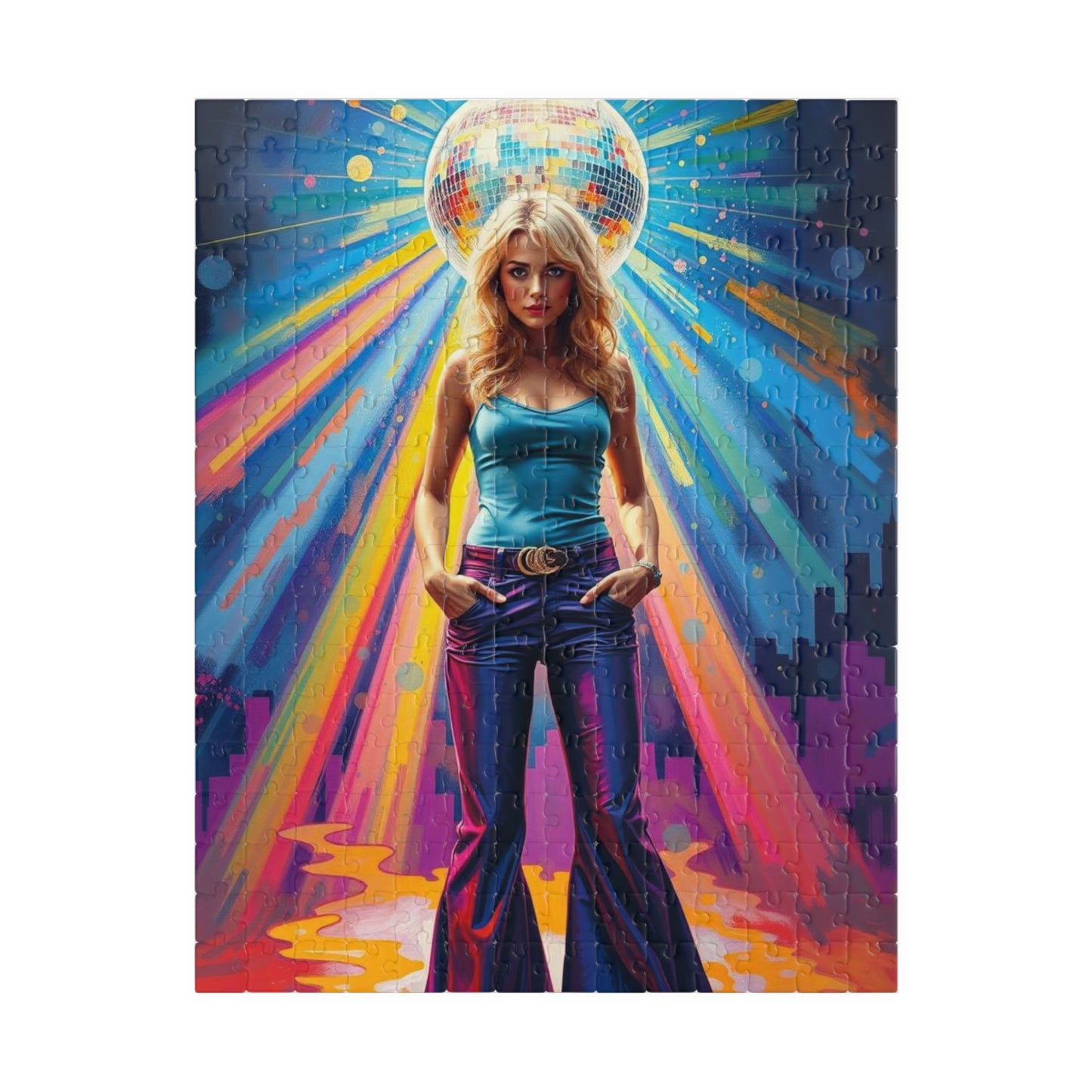 Disco Vibe Jigsaw Puzzle - 110 to 1014 Pieces, Retro Artwork Pop Art, Perfect Gift for Nostalgia Lovers, Party Entertainment, Family Fun 252 pcs (Vertical) Puzzle The Puzzle Chest