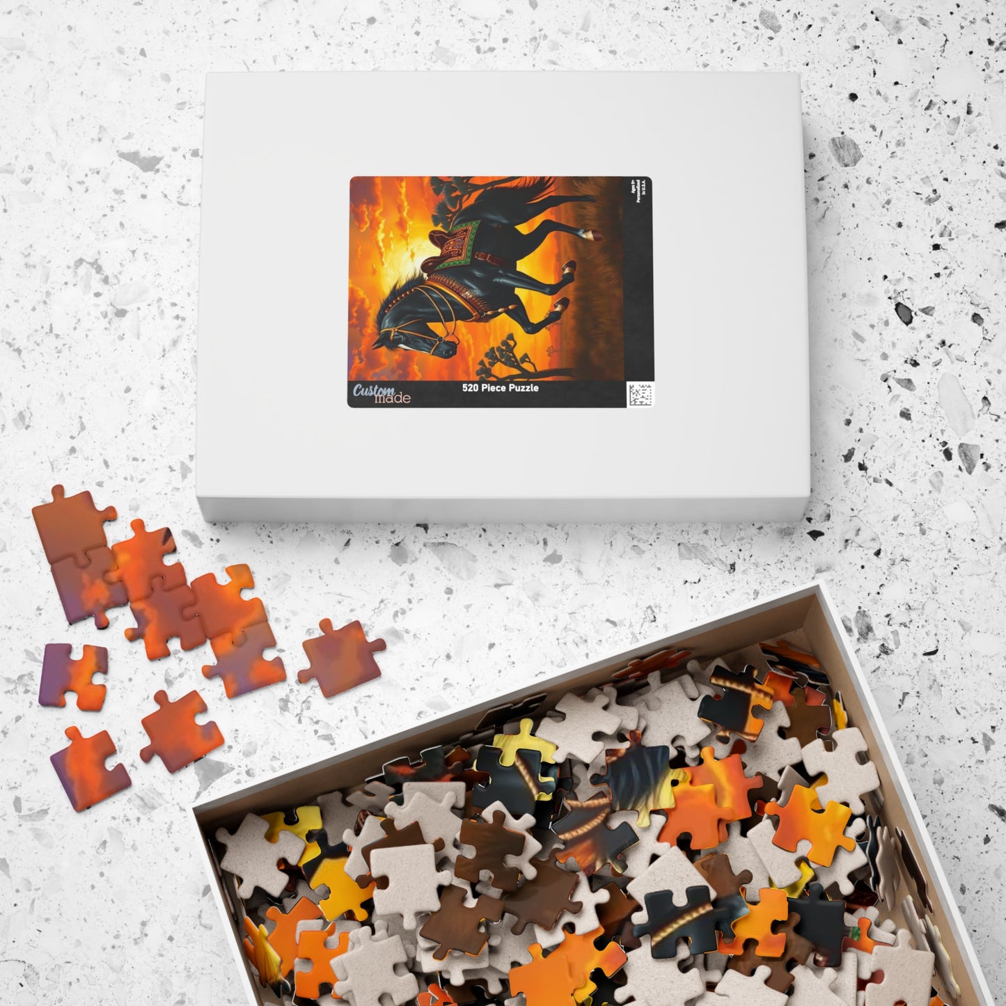 Majestic Horse Puzzle, Equestrian Art Jigsaw, Friend Gift for Horse Lovers, Family Fun Activity, Home Entertainment, Brain Teaser Puzzle The Puzzle Chest