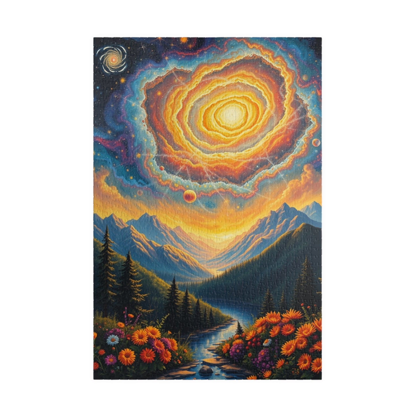Stunning Cosmic Landscape Puzzle - 110, 252, 520, 1014-piece, Family Activity, Space Lover Gift, Home Decor, Unique Gift Idea 1014 pcs (Vertical) Puzzle The Puzzle Chest