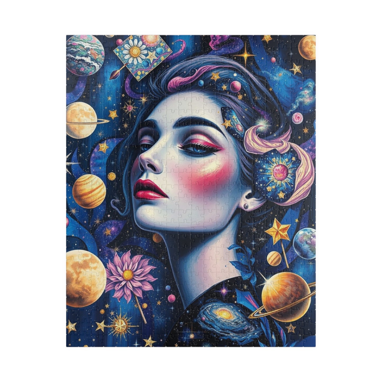 Celestial Elements Puzzle, Space-Themed Jigsaw Game, Family Activity, Quiet Pastime, Unique Gift for Space Lover Puzzle Enthusiast, Hobby 520 pcs (Vertical) Puzzle The Puzzle Chest