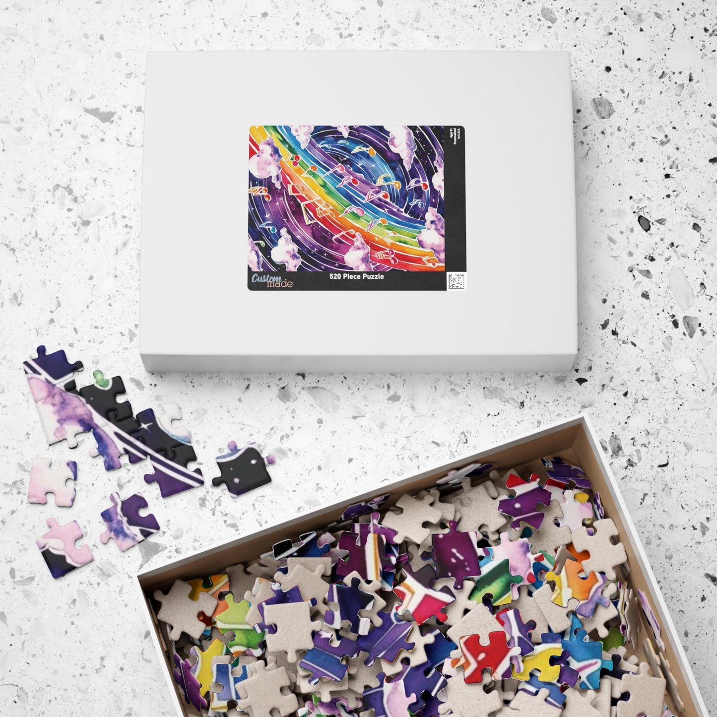 Musical Galaxy Puzzle, Music Nebula Trippy Jigsaw, Music Lover Unique Gift Idea, Mindfulness Activity, Relaxing Hobby, Family Entertainment Puzzle The Puzzle Chest