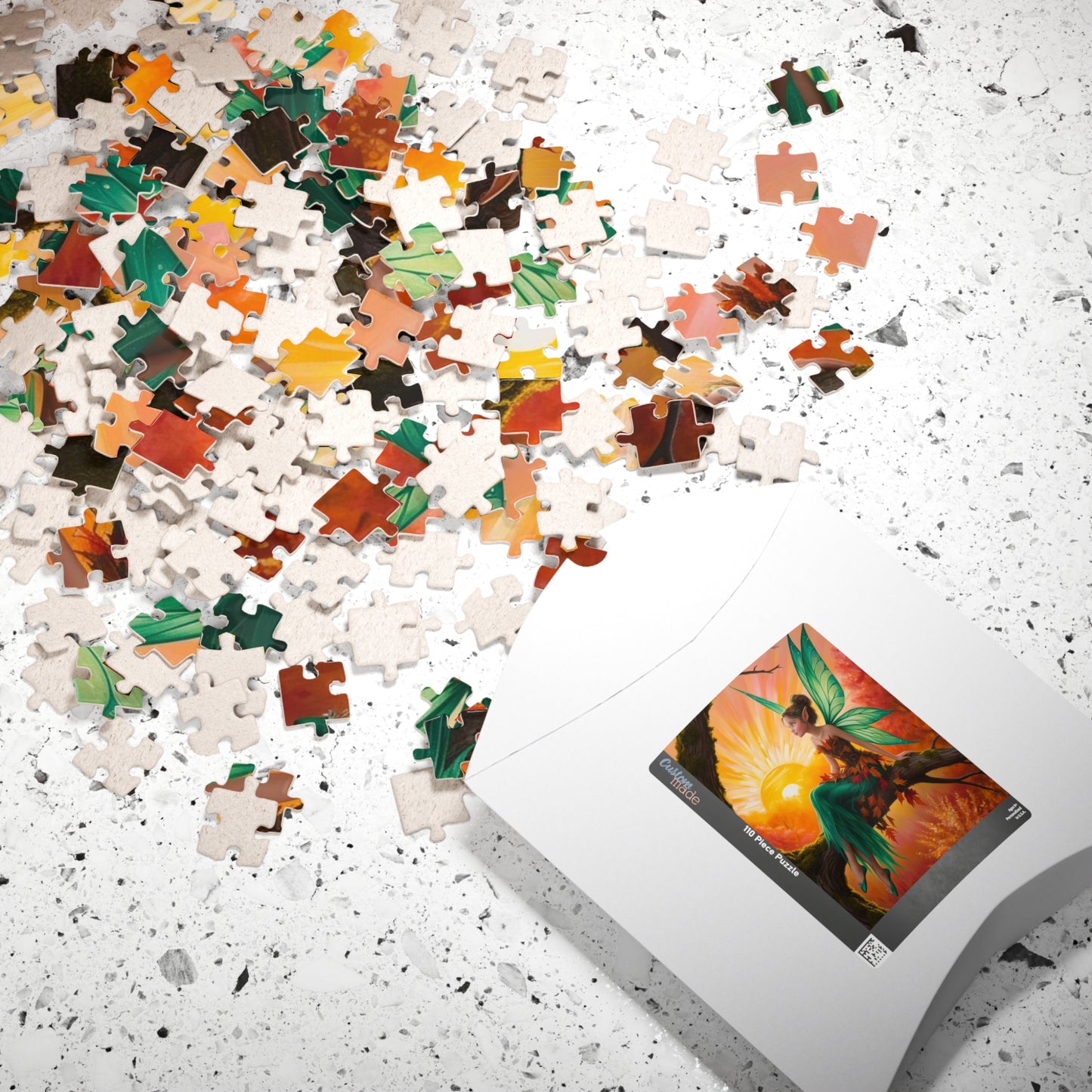 Fairy Jigsaw Puzzle, Mystical Woodland Fairy Sunrise Scene, Ideal for Solo Fun or Family Activity, Fantasy Lover Holiday Birthday Gift for Friends Puzzle The Puzzle Chest