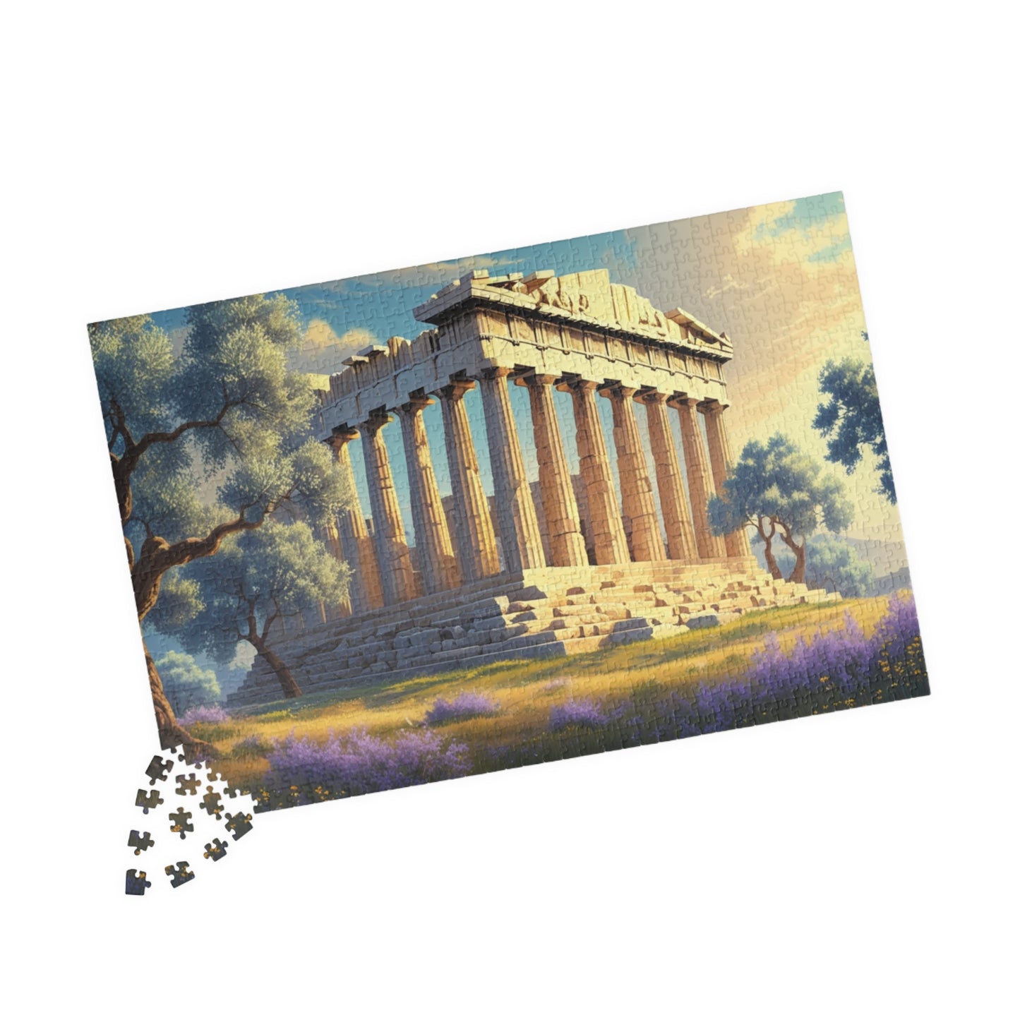 The Parthenon Jigsaw Puzzle - Athens Landmark, 110, 252, 520, 1014-piece Game Ideal for Game Nights, Solo Fun, Gift for Friends Puzzle The Puzzle Chest