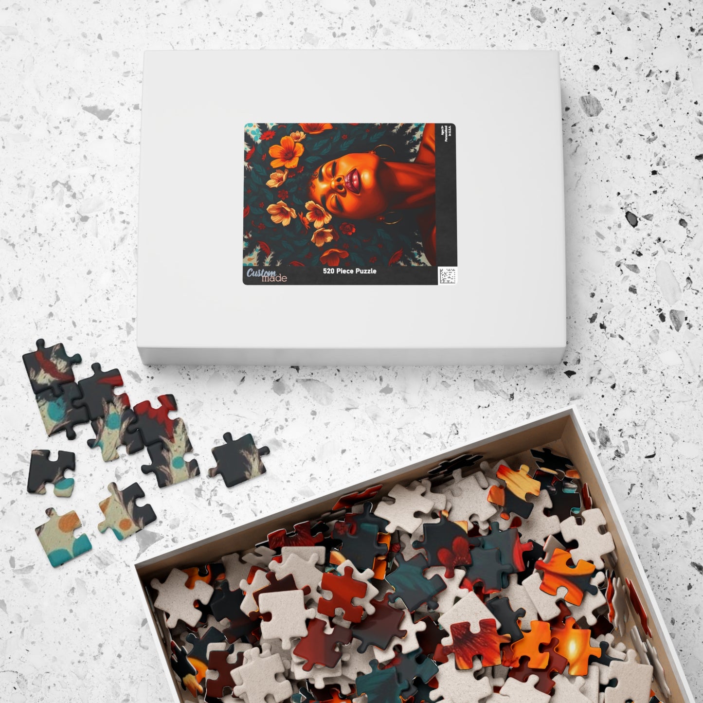 African American Jigsaw Puzzle, Black Female Portrait, Black Woman Art, Afrocentric Gift Puzzle The Puzzle Chest