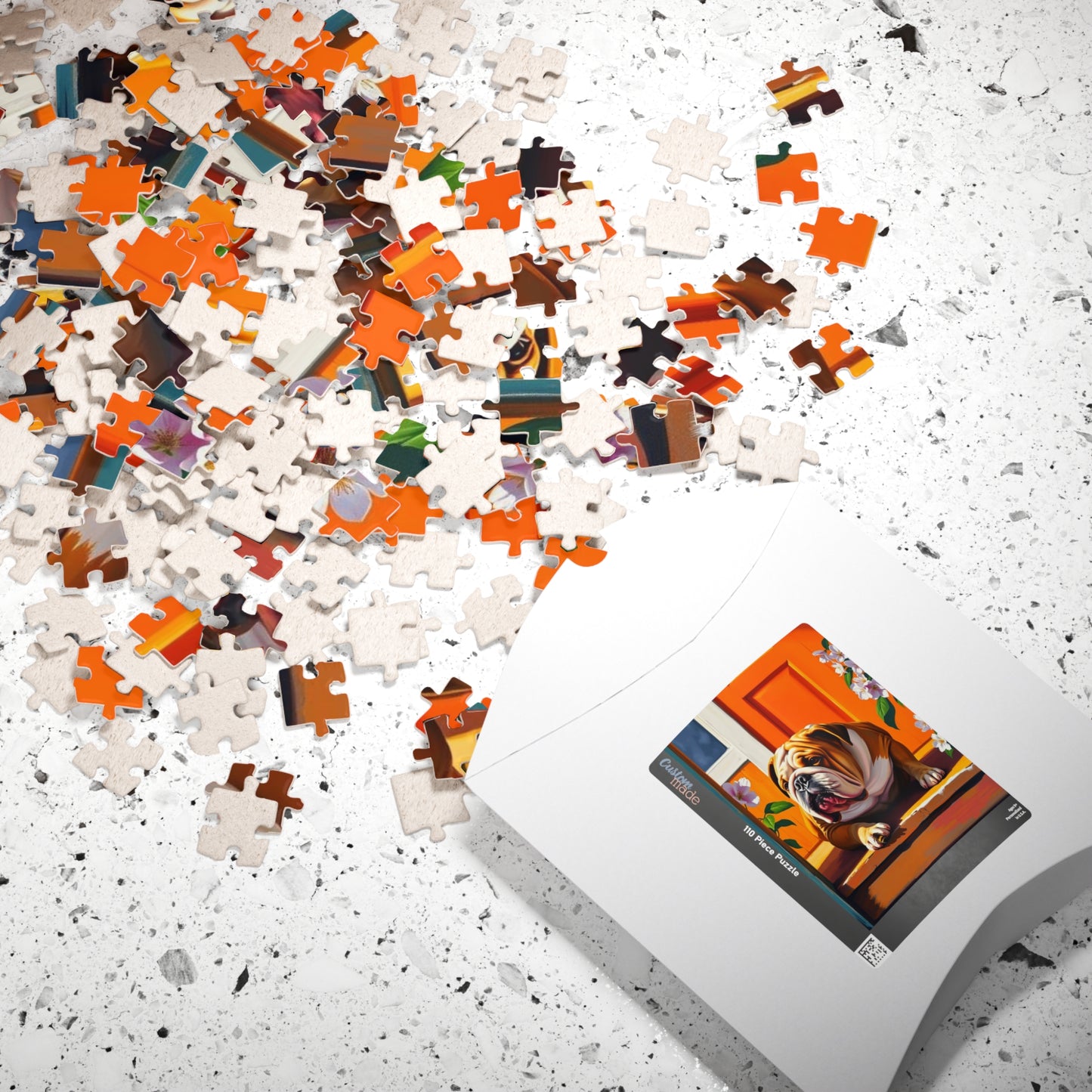 Bulldog Jigsaw Puzzle - Pet Themed Activity, Perfect for Family Fun, Creative Home Entertainment, Gift for Friends and Dog Lovers Puzzle The Puzzle Chest