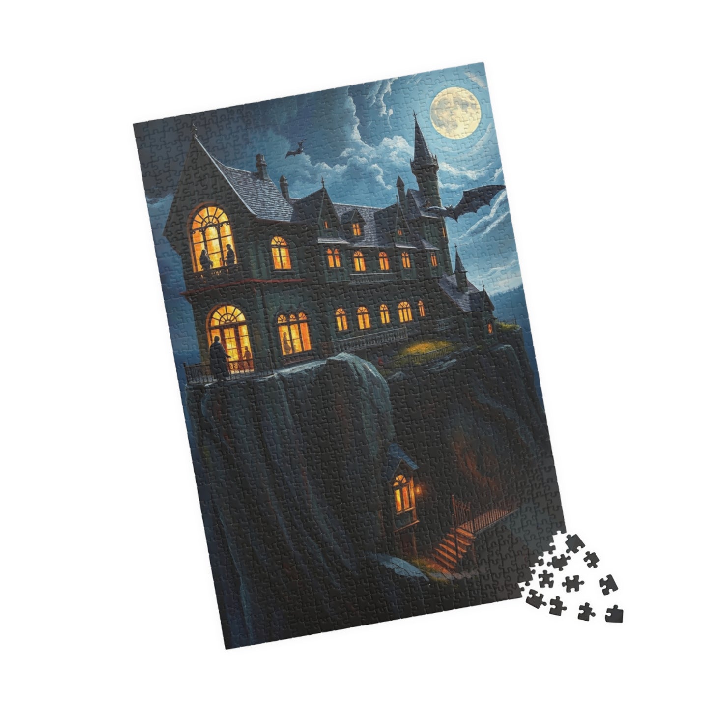 Mystical Haunted House Puzzlem, 110-1014 pieces Gothic Art, Perfect for Halloween, Family Game Night, Gift for Puzzle Lovers, Cozy Nights In The Puzzle Chest