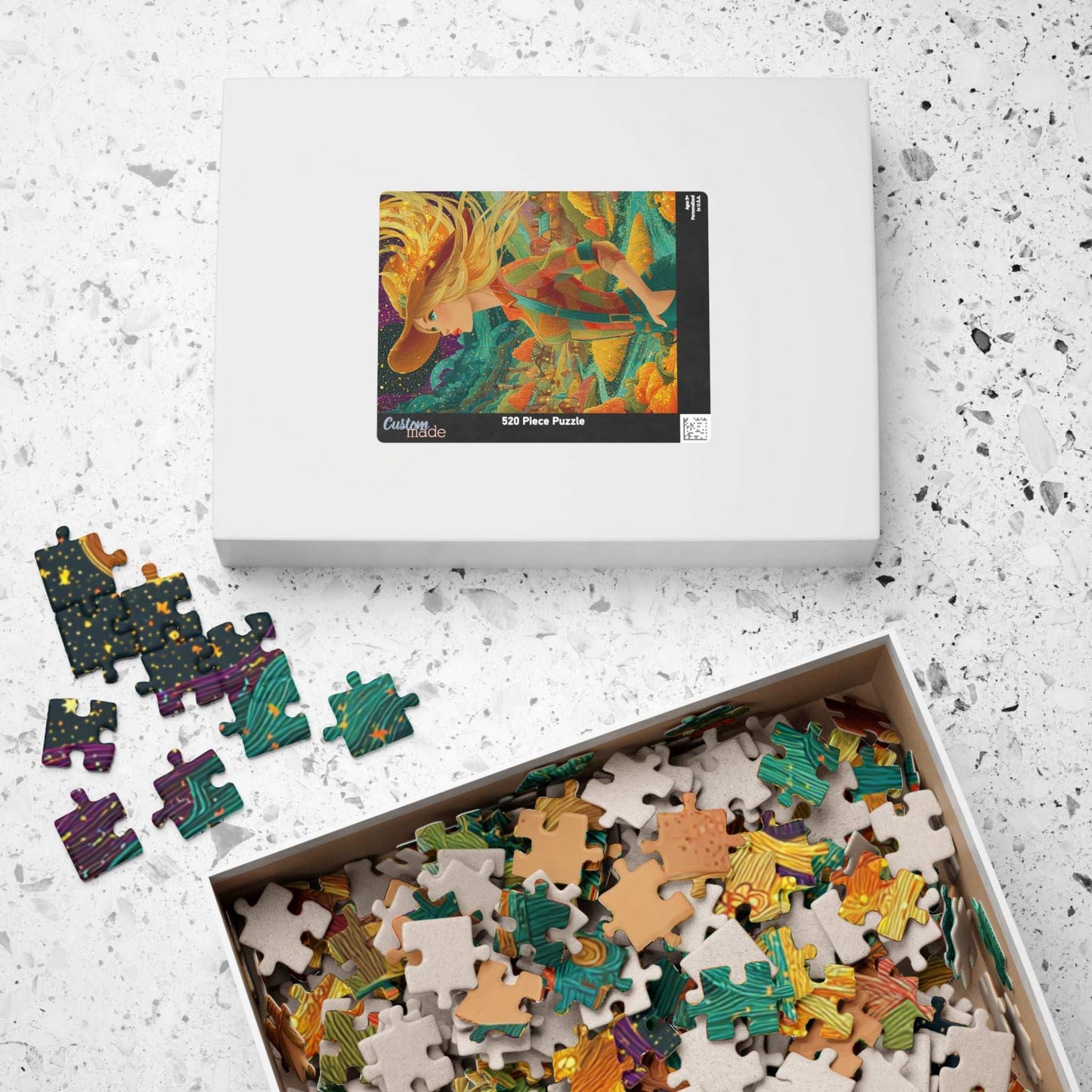 2040s Autumn Cowgirl Jigsaw Puzzle - Surreal Dreamscape, Ideal for Family Activity, Holiday Gift, Halloween Thanksgiving, Home Entertainment Puzzle The Puzzle Chest