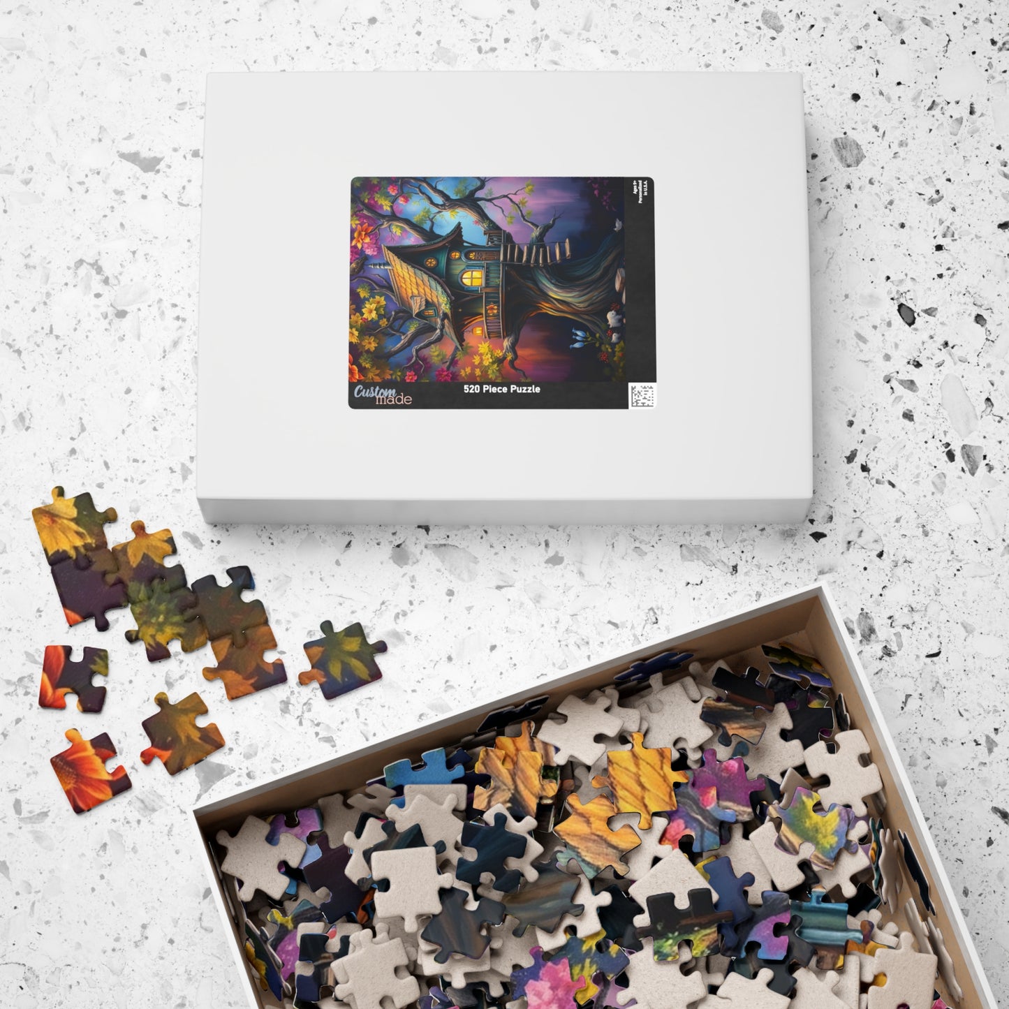 Charming Treehouse Jigsaw Puzzle for Adults, Puzzle Lover Holiday or Birthday Gift for Friends, Mindfulness Activity, Entertaining Pastime Puzzle The Puzzle Chest