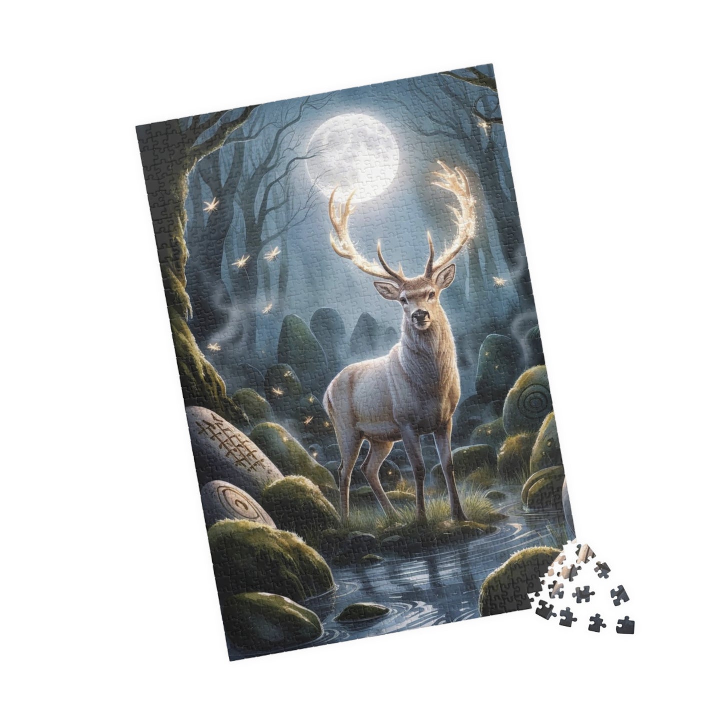 Majestic Stag Puzzle, Whimsical Deer Jigsaw Game, Mind Challenging Relaxing Indoor Activity for Puzzle Enthusiasts Animal Lovers, Nature Puzzle The Puzzle Chest