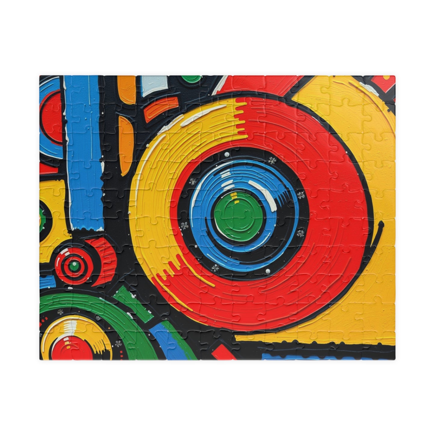 Colorful Abstract Jigsaw Puzzle, 110, 252, 520, 1014-piece, Mindful Fun, Art Lover Gift, Family Activity, Game Night Essential, Brain Teaser 110 pcs (Horizontal) Puzzle The Puzzle Chest