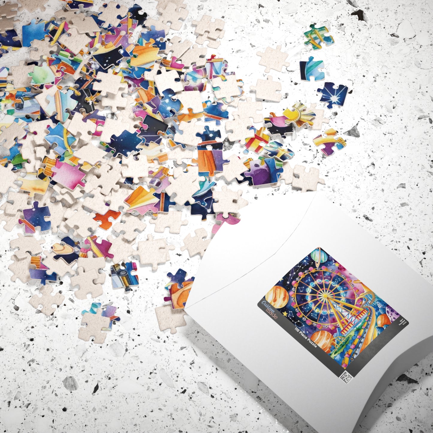 Jigsaw Puzzle - Surreal Carnival in Space, Trippy Design, 110 252 520 1014-piece, Fun Activity Adult Hobby, Family Game Night, Mindful Hobby Puzzle The Puzzle Chest