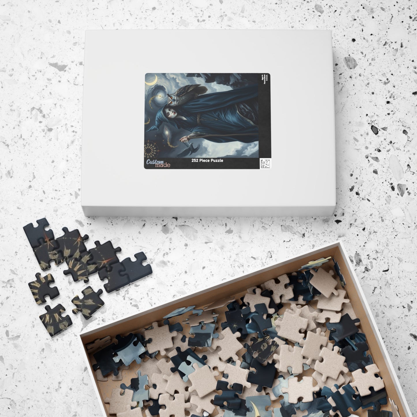 Mystical Night Witch Puzzle, 110-1014 Piece | Enchanting Fantasy Dark Art, Witchcraft Decor, Mindful Activity, Gift for Puzzle Lovers, Home