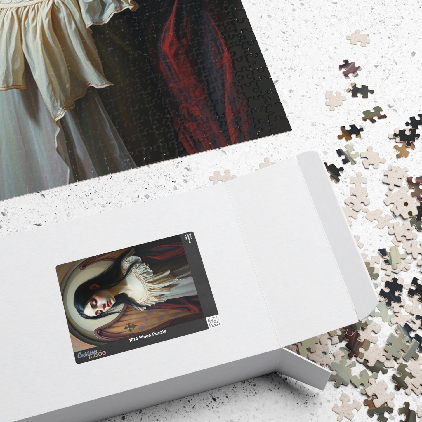 Artistic Portrait Puzzle, Unique Jigsaw Puzzle for Adults, Perfect Gift for Gothic Art Lover and Puzzle Enthusiast, Mindfulness Activity Puzzle The Puzzle Chest