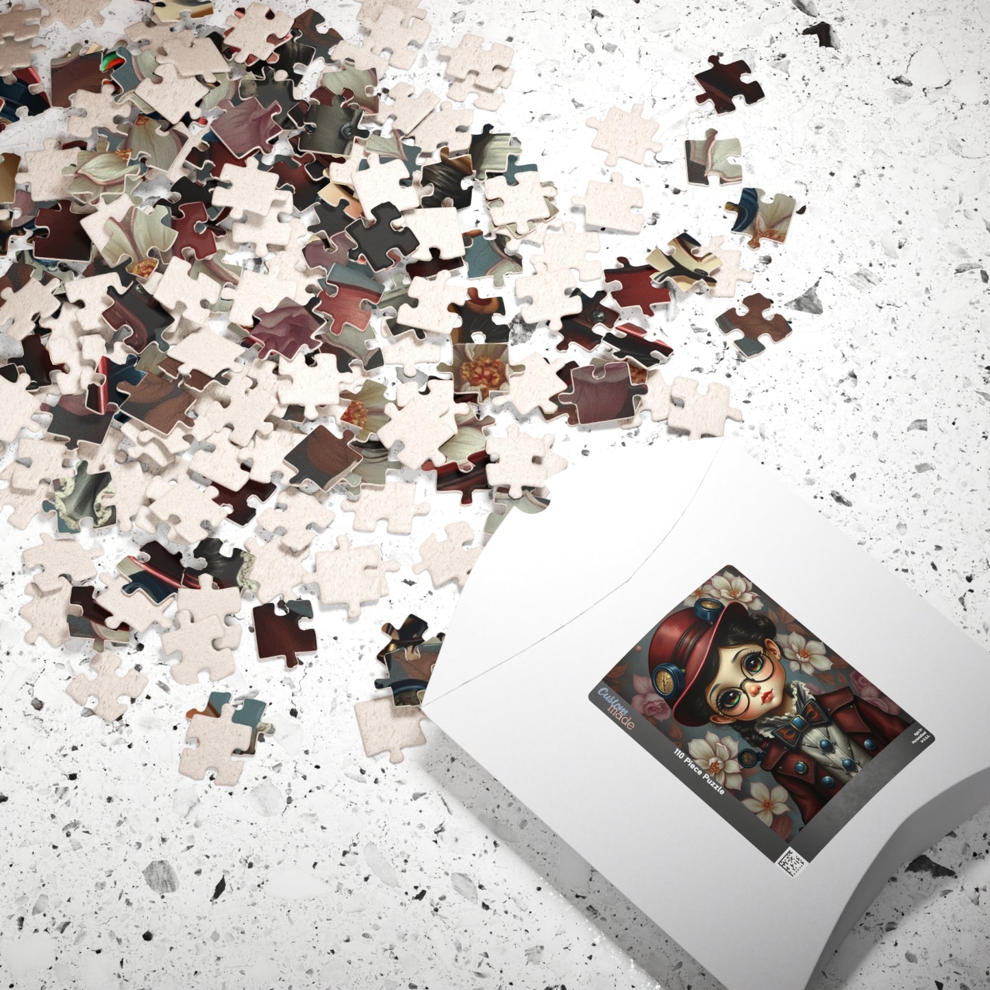 Whimsical Vintage Girl Puzzle, 110-1014 Piece Steampunk Jigsaw Game, Perfect for Family Fun, Gifts for Friends, Nostalgia Home Entertainment Puzzle The Puzzle Chest