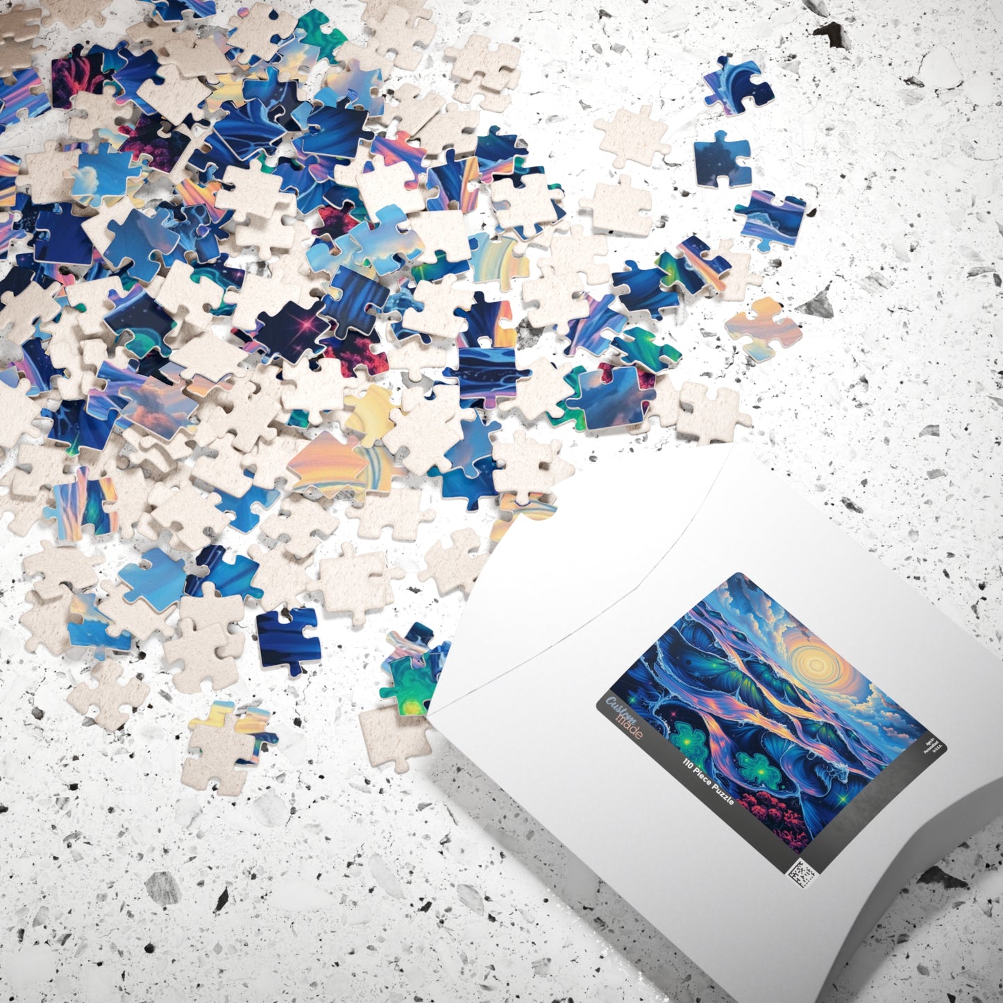 Colorful Ocean Waves Jigsaw Puzzle, Beautiful Art Puzzle for Adults, Family Game Night or Solo Fun, Best Unique Holiday Puzzle Lover Gift Puzzle The Puzzle Chest