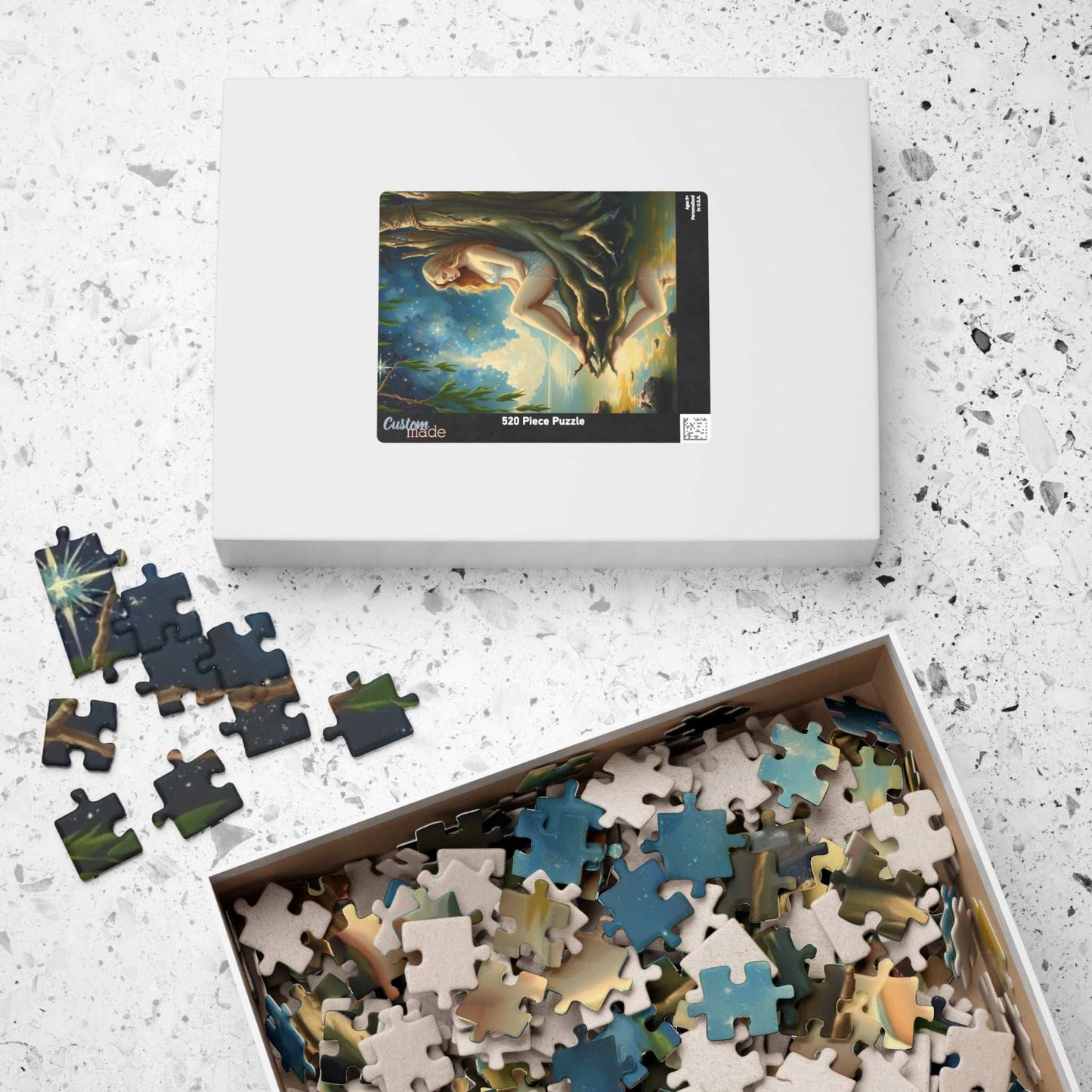 River Nymph Jigsaw Puzzle, Starlit Night and Otherworldly Beauty, 110-1014 Piece, Fantasy Art Gift Puzzle The Puzzle Chest