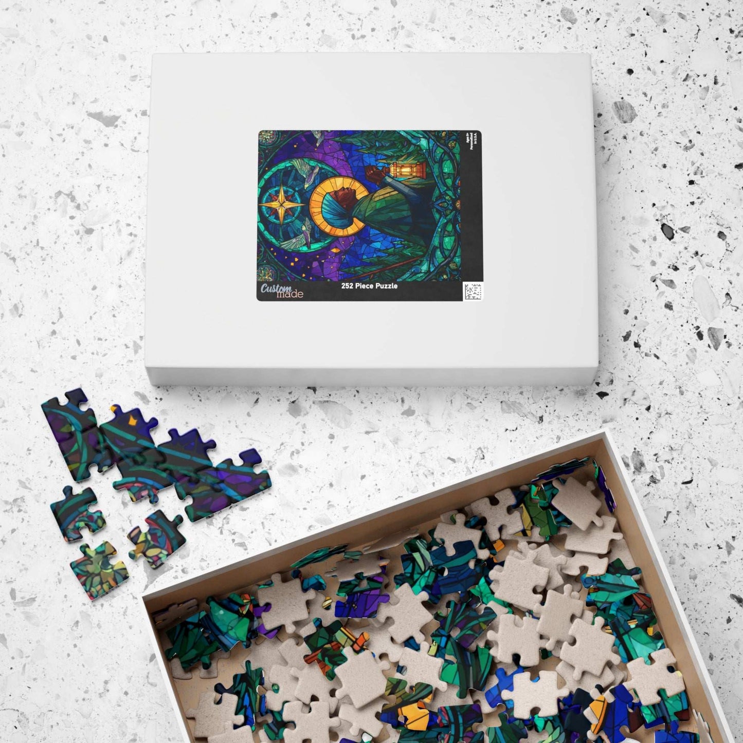 Sojourner Truth Jigsaw Puzzle - Stained Glass Style, Historical Figure Black History Gift, Afrocentric Educational Game Puzzle The Puzzle Chest