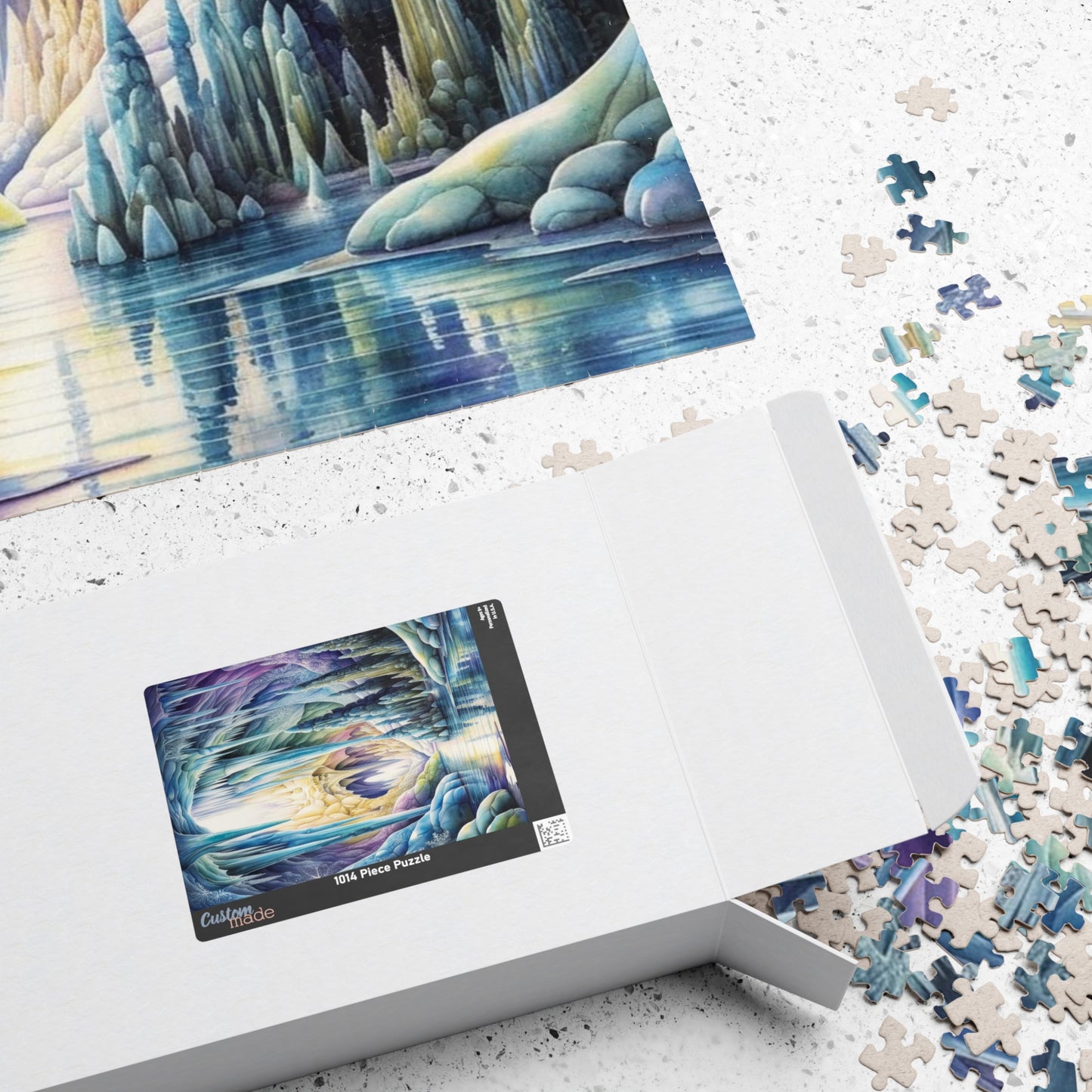 Ice Cave Trippy Puzzle | 110-1014 Piece Fantasy Jigsaw Game for Adult | Challenging Puzzle Perfect for Cozy Night, Family Bonding, and Gifts Puzzle The Puzzle Chest