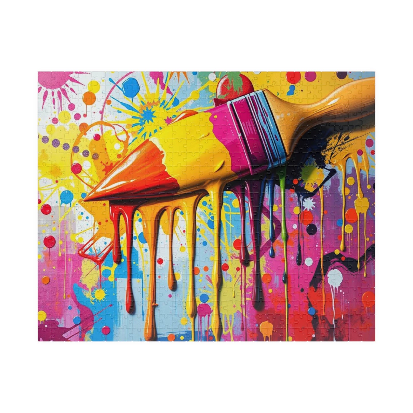 Vibrant Art Puzzle - Color Splash Pop Art Jigsaw, Fun Family Activity, Creative Gift for Art Lover, Home Entertainment, Relaxing Puzzle Time 520 pcs (Horizontal) Puzzle The Puzzle Chest